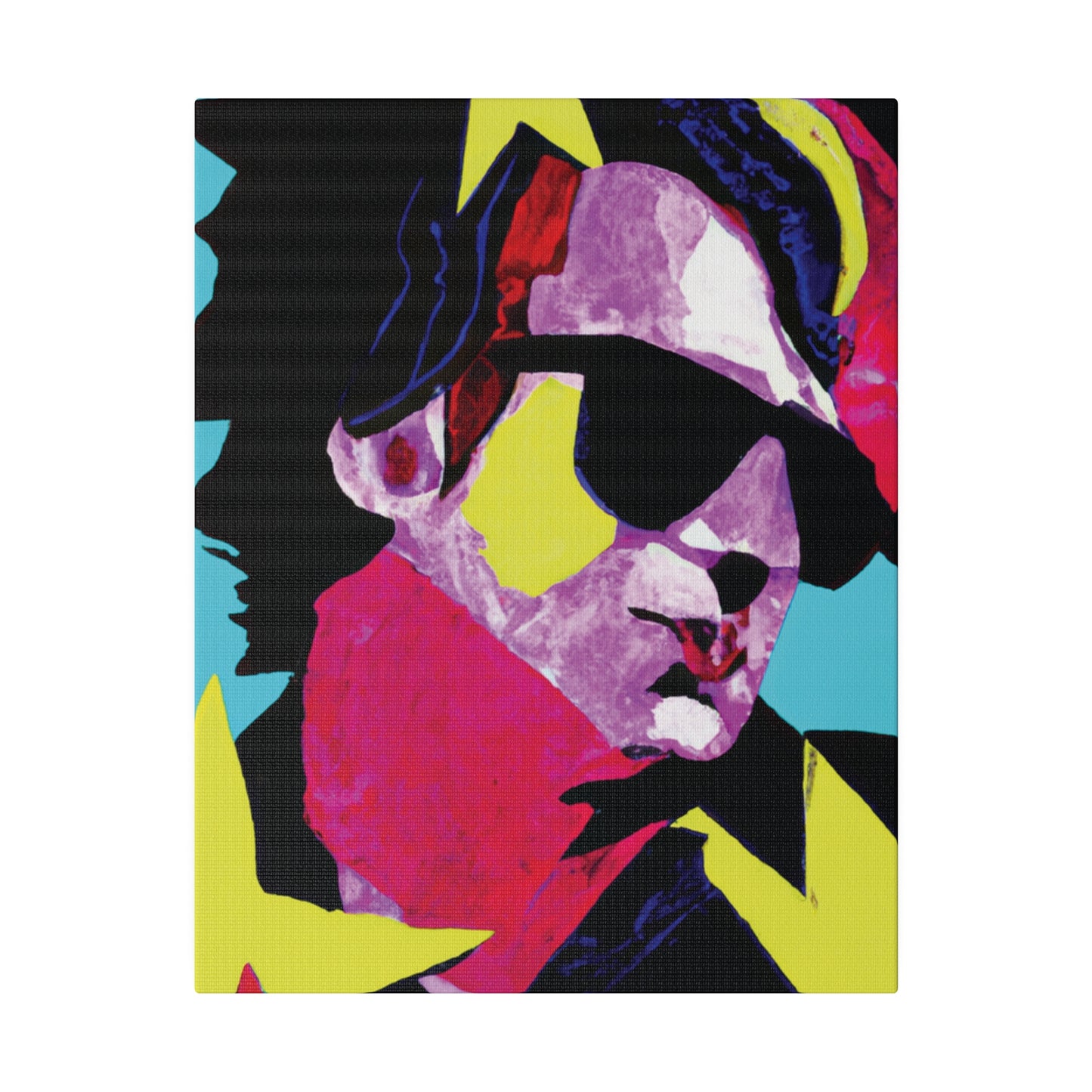 6749z - Rockstar Painting Print | Face | Abstract | Poster | Home Decor | Wall Art | Music Art | Canvas