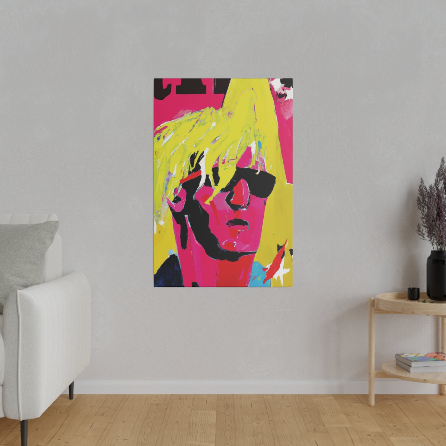 5130P - Rockstar Painting Print | Face | Abstract | Poster | Home Decor | Wall Art | Music Art | Canvas