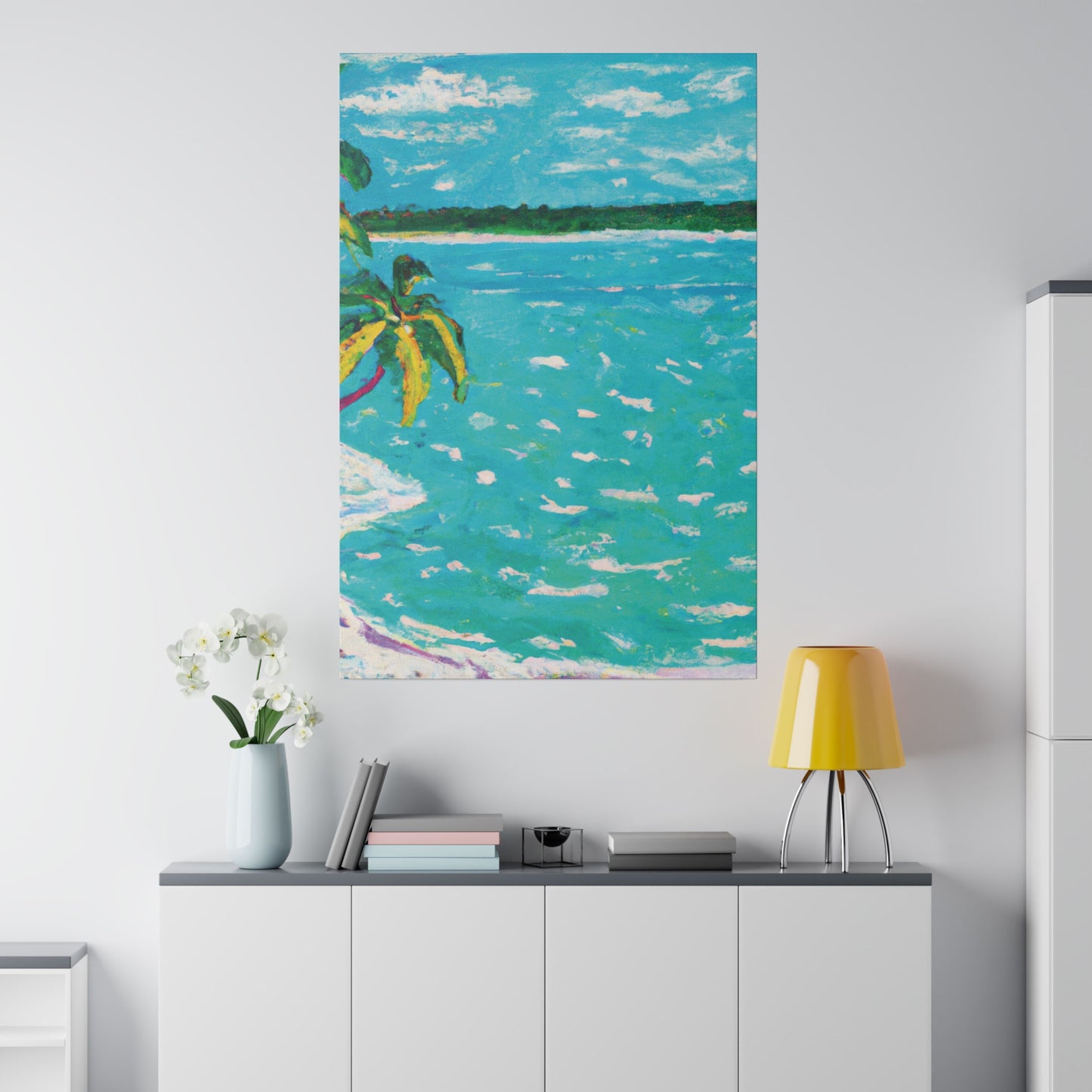 8278H - Bahamas Ocean Painting Print | Bahamas | Ocean | Beach | Poster | Home Decor | Wall Art | Canvas