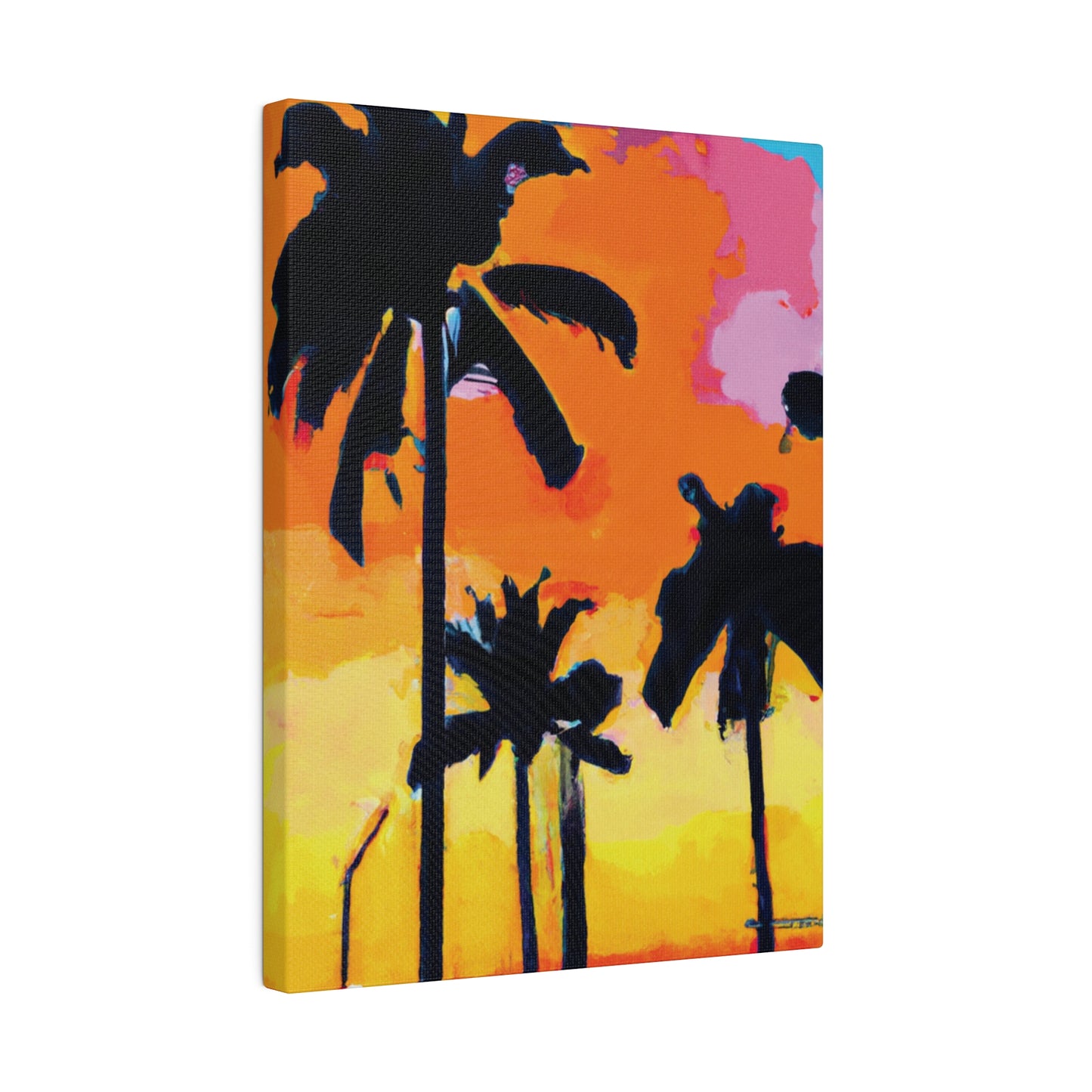 2956A - Miami Beach Sunset Painting Print | Miami | Beach | Sunset | Poster | Home Decor | Wall Art | Canvas