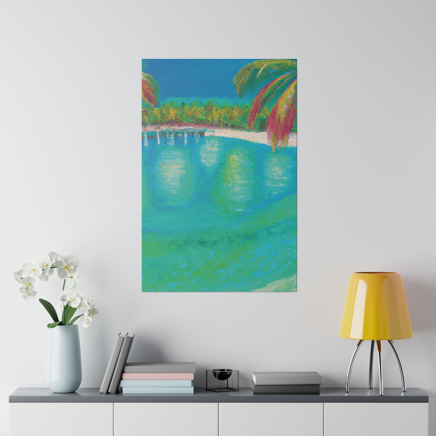 6823M - Bahamas Ocean Painting Print | Bahamas | Ocean | Beach | Poster | Home Decor | Wall Art | Canvas