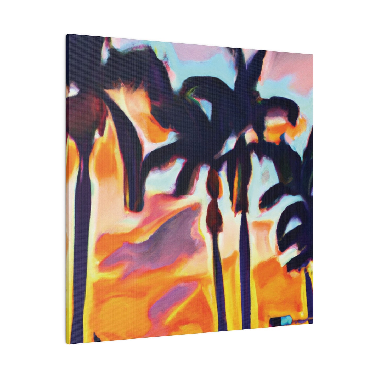 9435K - Miami Beach Sunset Painting Print | Miami | Beach | Sunset | Poster | Home Decor | Wall Art | Canvas