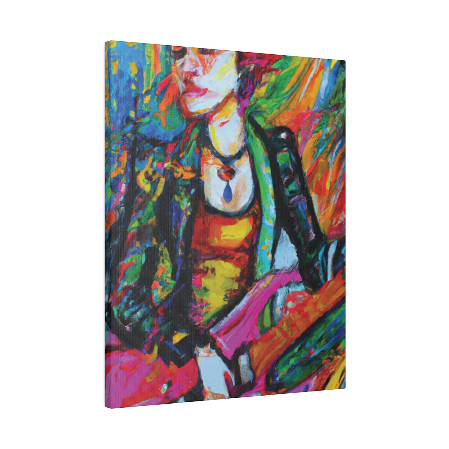 8293B - Rockstar Oil Painting Style Print | Poster | Home Decor | Wall Art | Music Art | Canvas