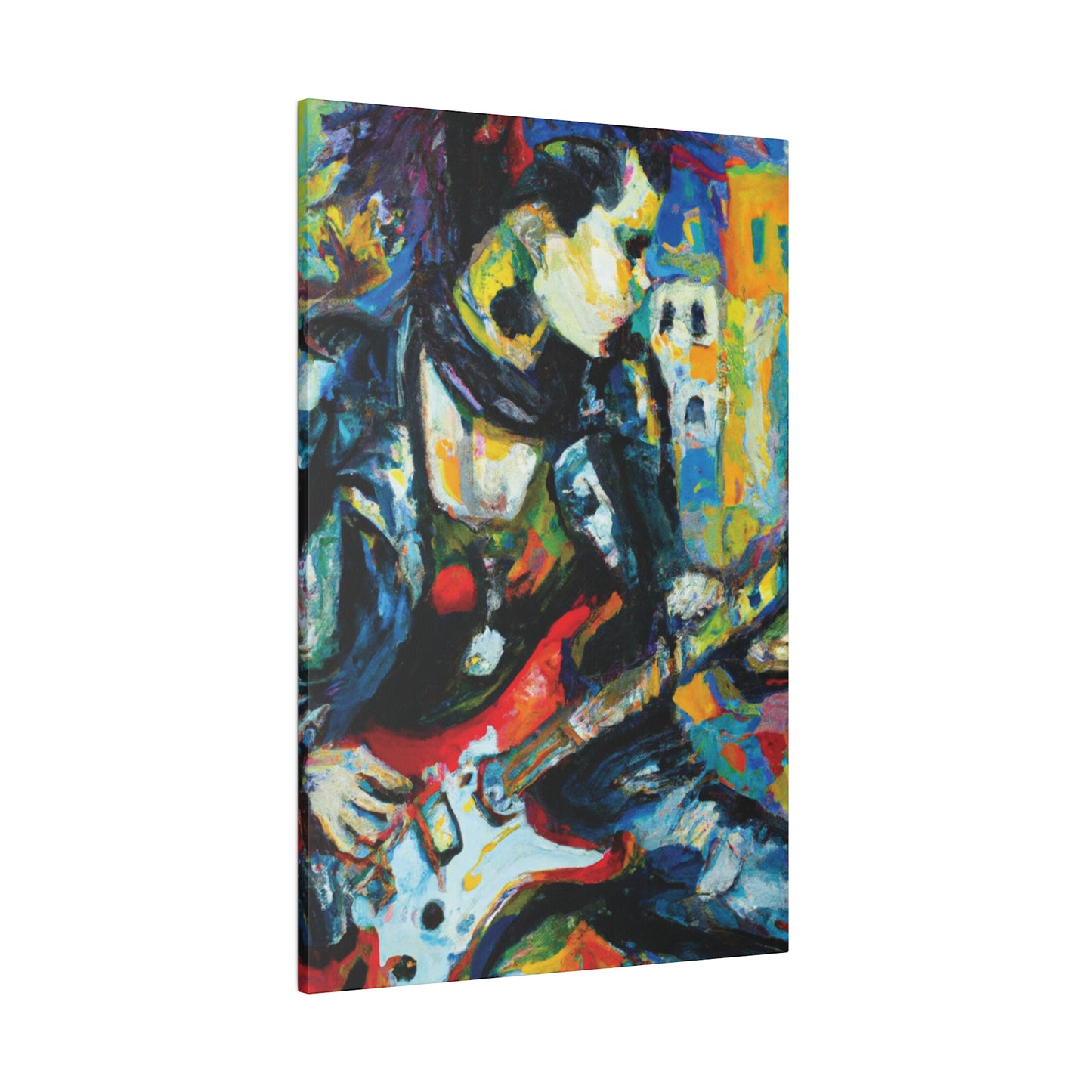 7547K - Rockstar Oil Painting Style Print | Poster | Home Decor | Wall Art | Music Art | Canvas