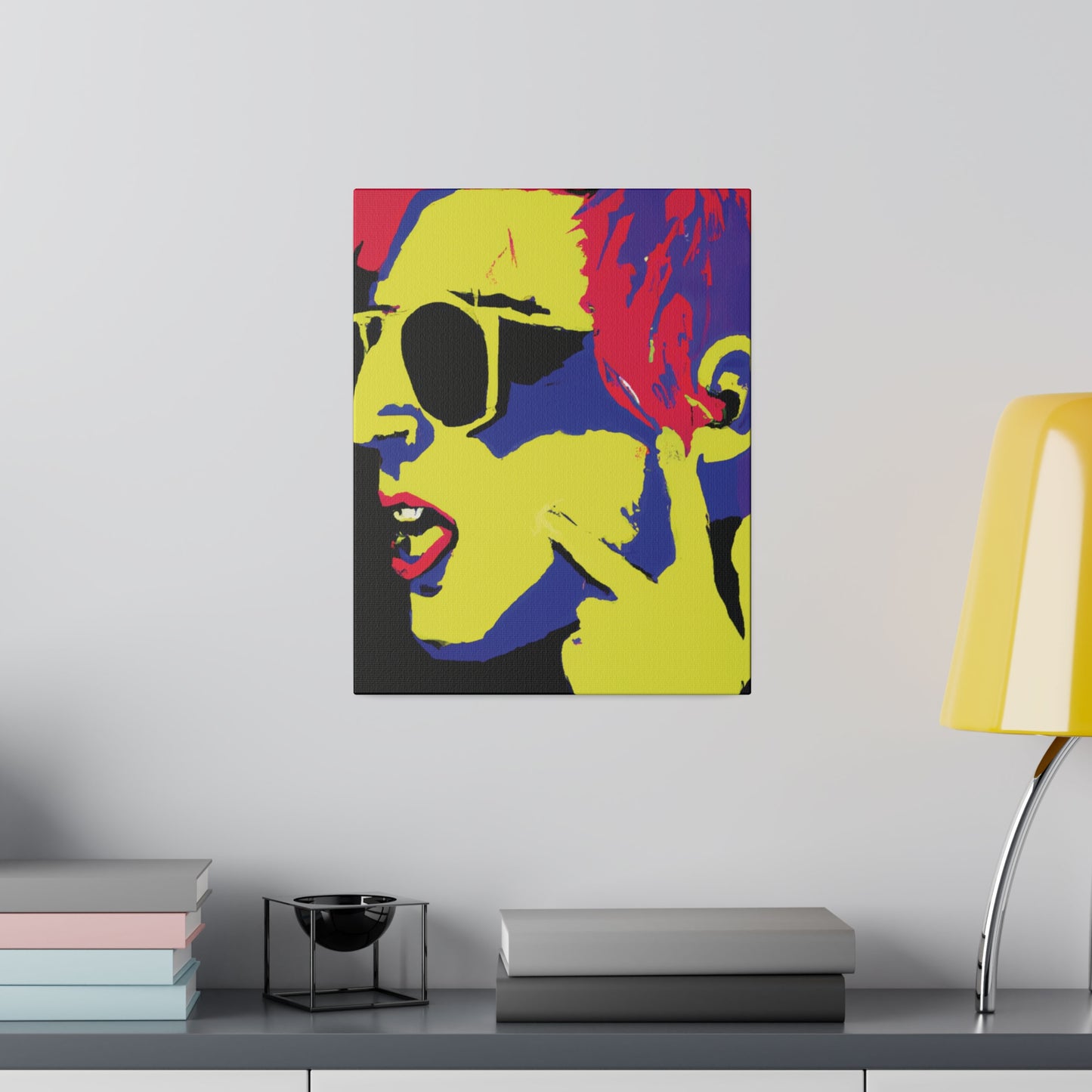 8776P - Rockstar Painting Print | Face | Abstract | Poster | Home Decor | Wall Art | Music Art | Canvas