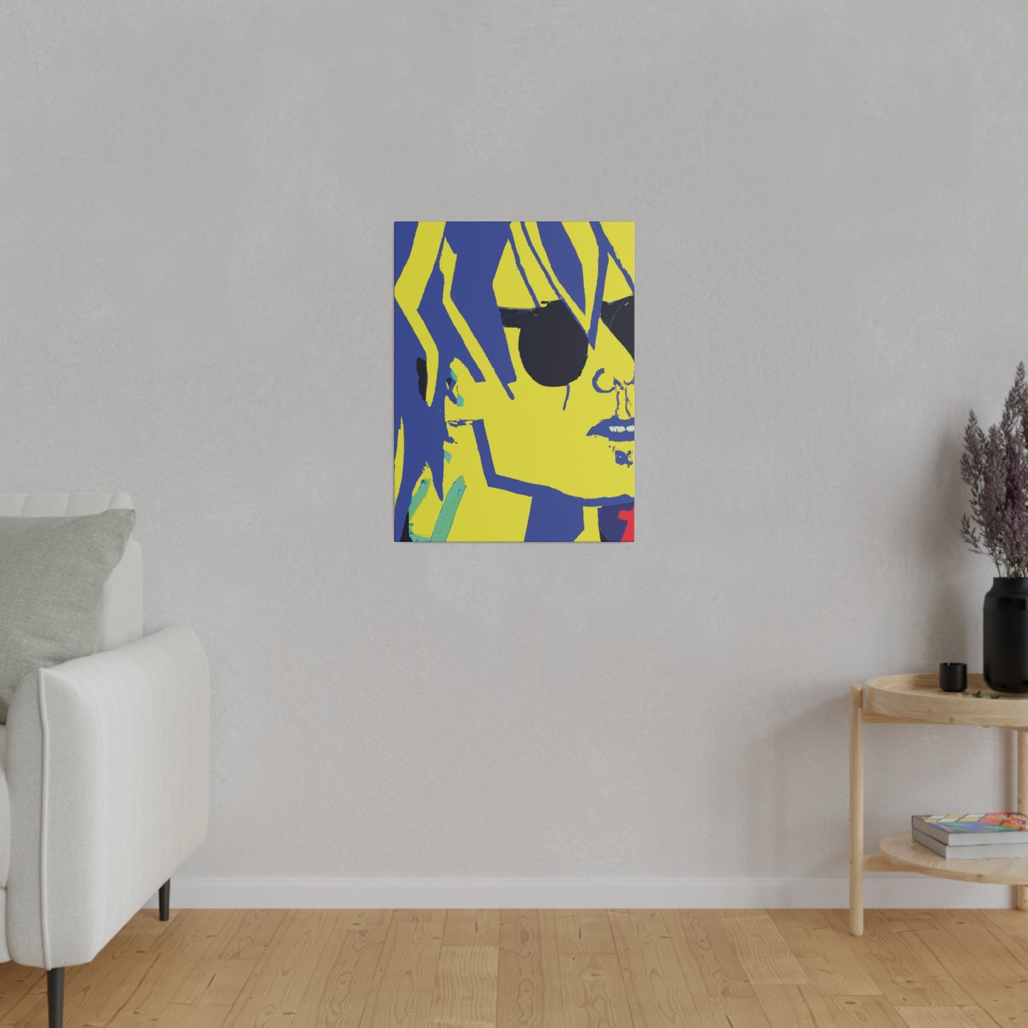 5225U - Rockstar Painting Print | Face | Abstract | Poster | Home Decor | Wall Art | Music Art | Canvas