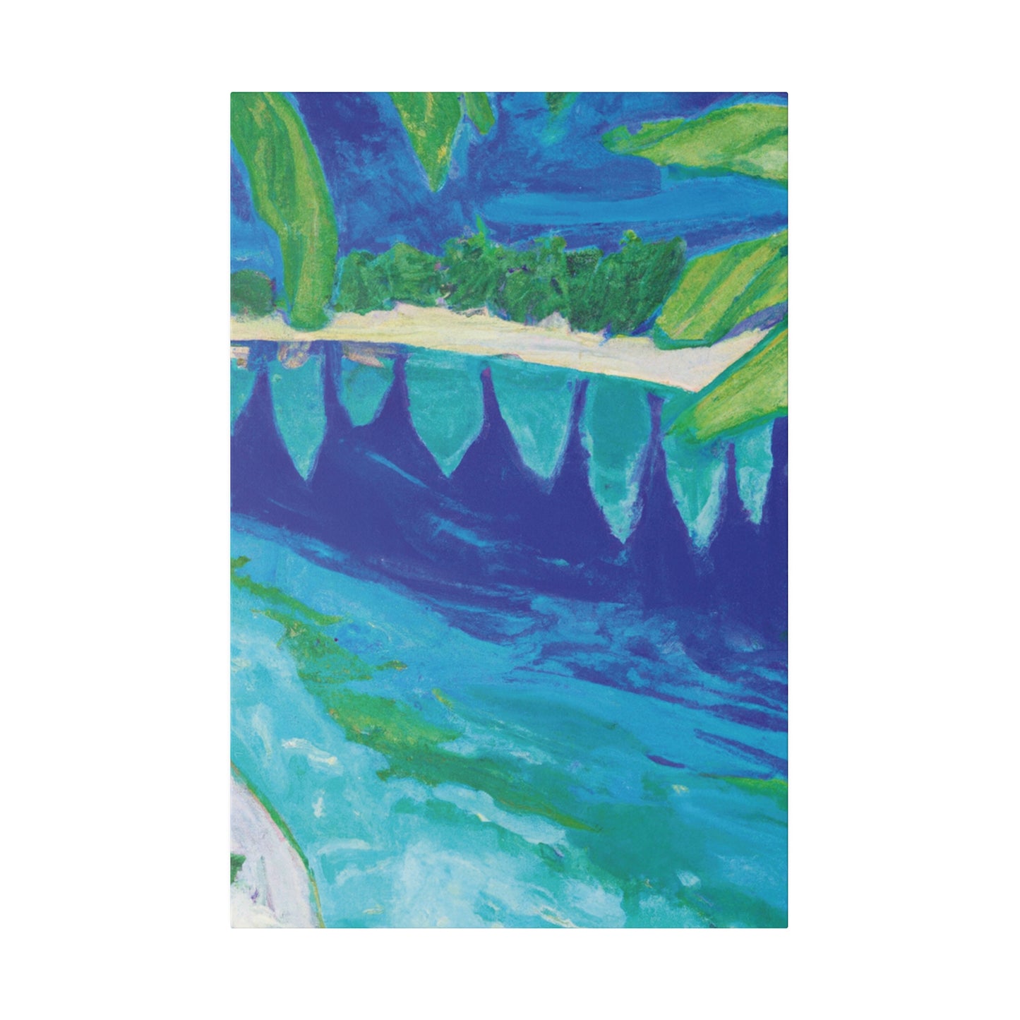 4845E - Bahamas Ocean Painting Print | Bahamas | Ocean | Beach | Poster | Home Decor | Wall Art | Canvas