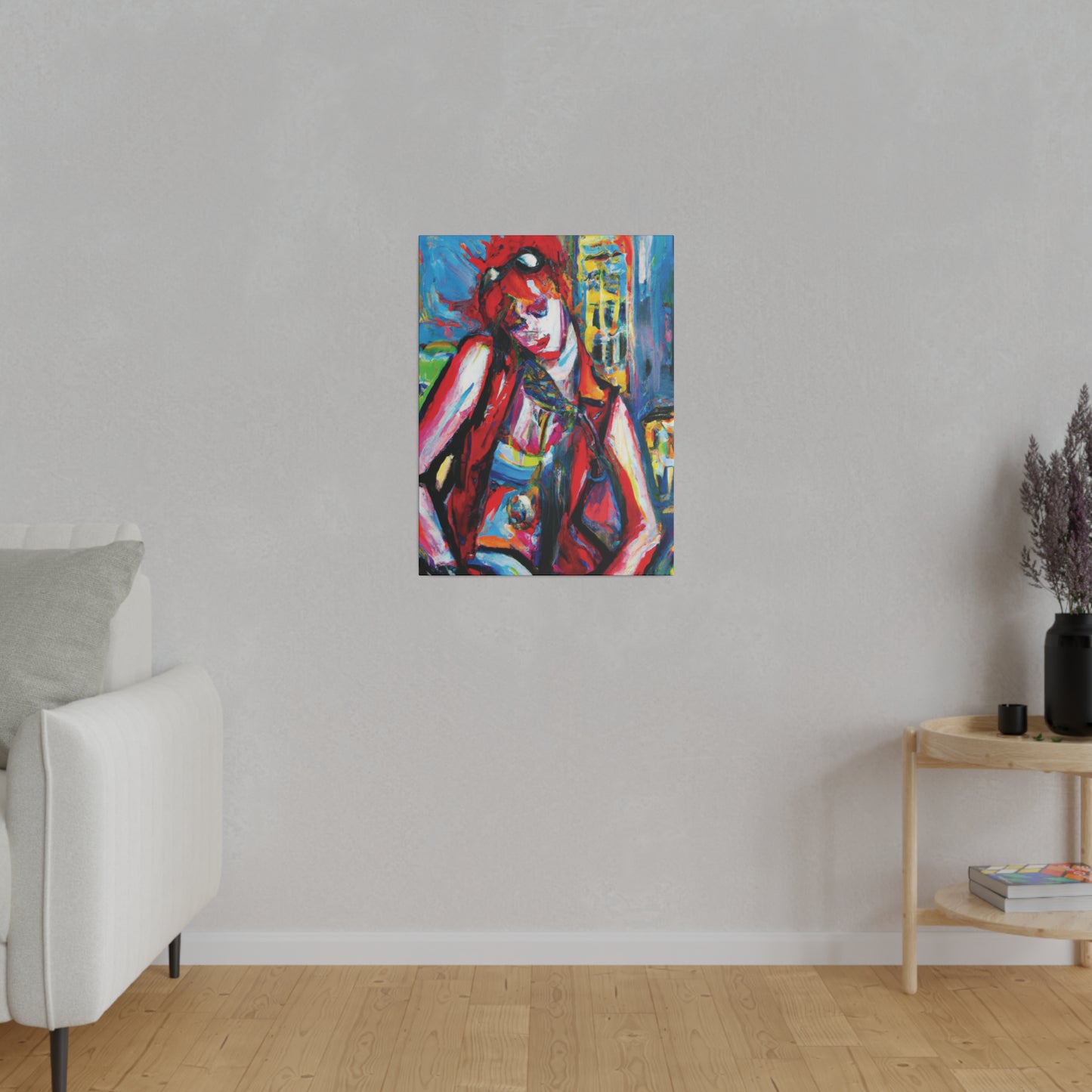 8456P - Rockstar Oil Painting Style Print | Poster | Home Decor | Wall Art | Music Art | Canvas