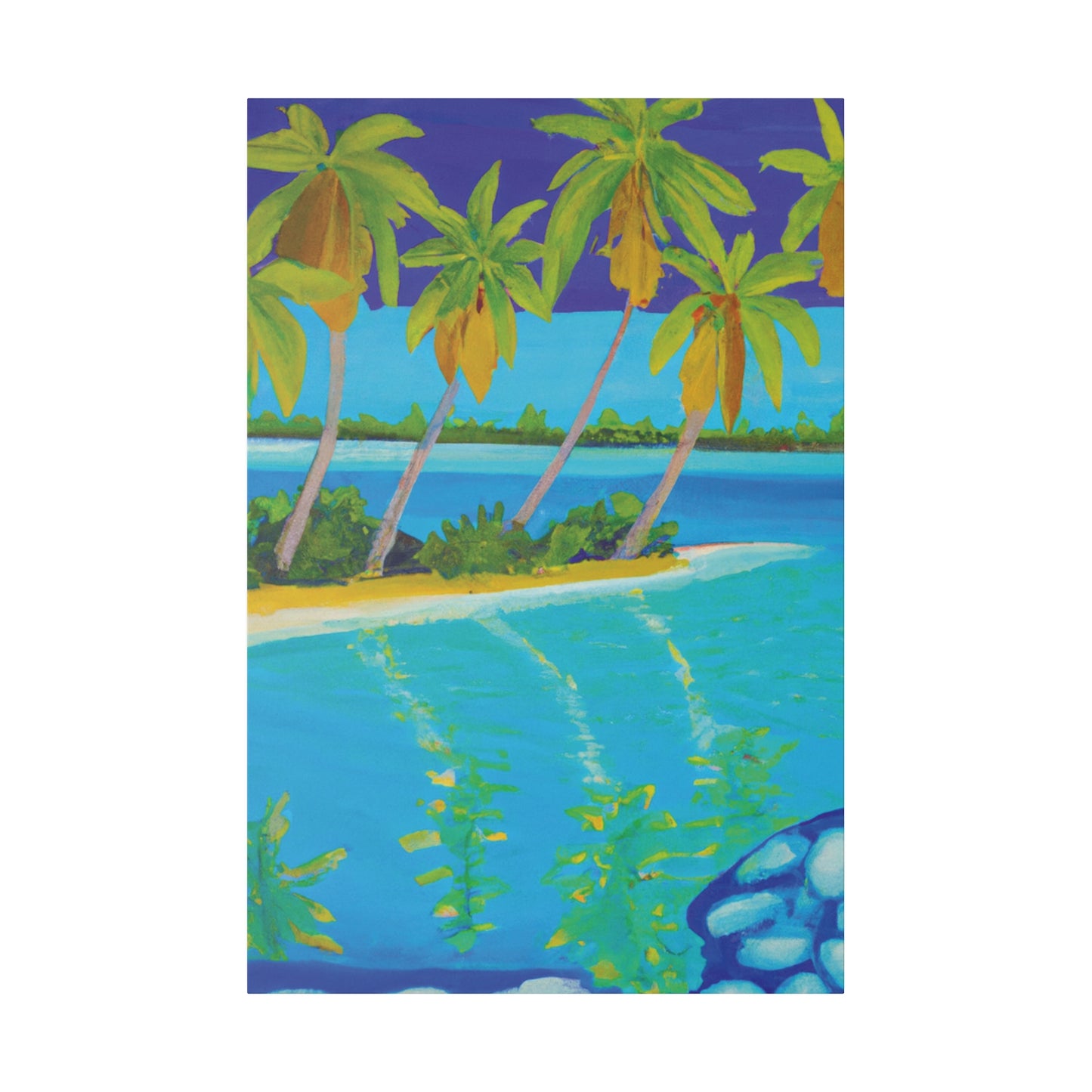 8347B - Bahamas Ocean Painting Print | Bahamas | Ocean | Beach | Poster | Home Decor | Wall Art | Canvas