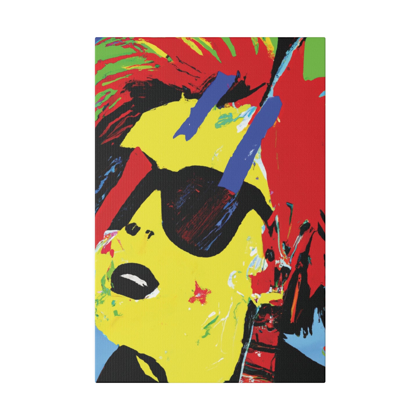 7482U - Rockstar Painting Print | Face | Abstract | Poster | Home Decor | Wall Art | Music Art | Canvas