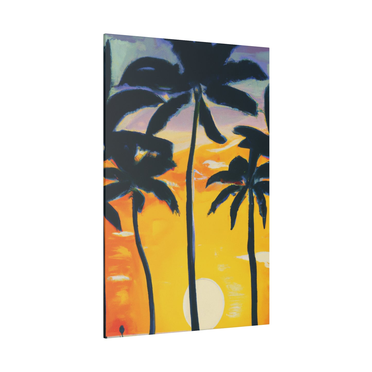 7390N - Miami Beach Sunset Painting Print | Miami | Beach | Sunset | Poster | Home Decor | Wall Art | Canvas