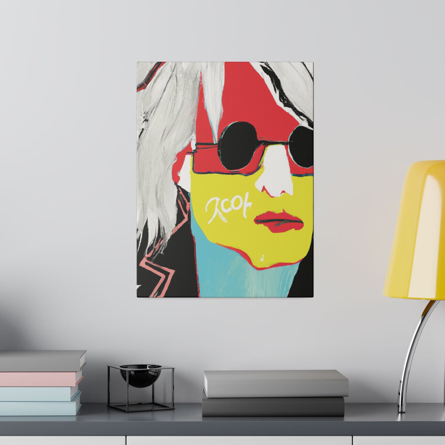 6953R - Rockstar Painting Print | Face | Abstract | Poster | Home Decor | Wall Art | Music Art | Canvas