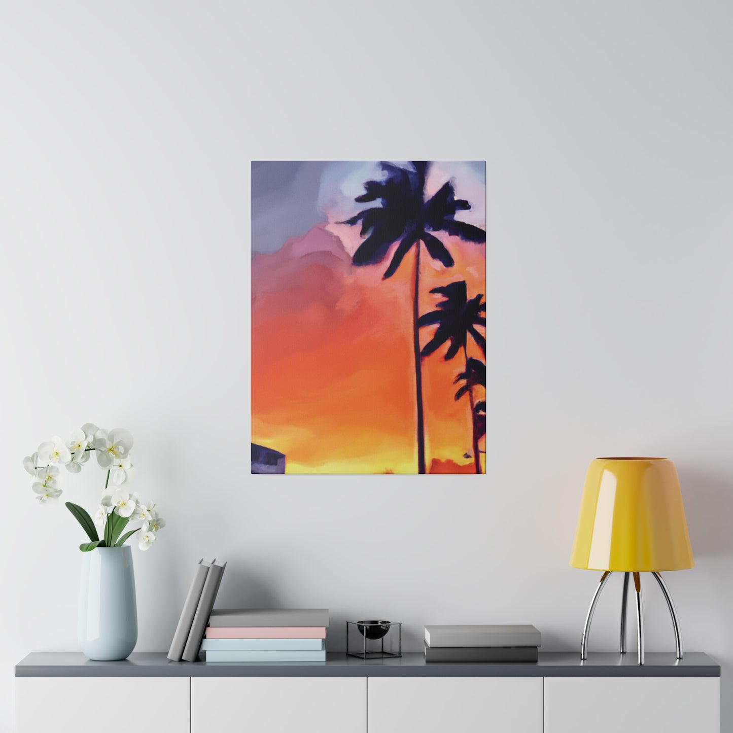 8625A - Miami Beach Sunset Painting Print | Miami | Beach | Sunset | Poster | Home Decor | Wall Art | Canvas