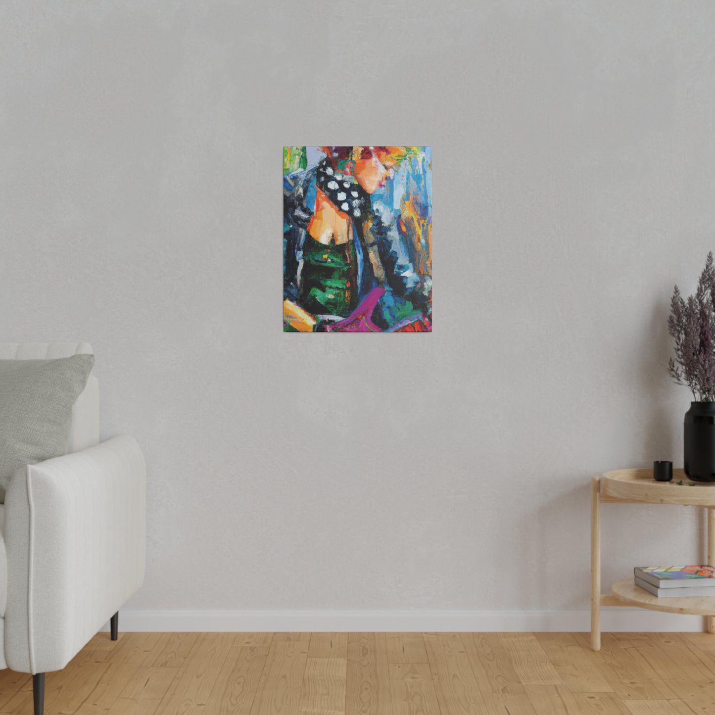 8032E - Rockstar Oil Painting Style Print | Poster | Home Decor | Wall Art | Music Art | Canvas