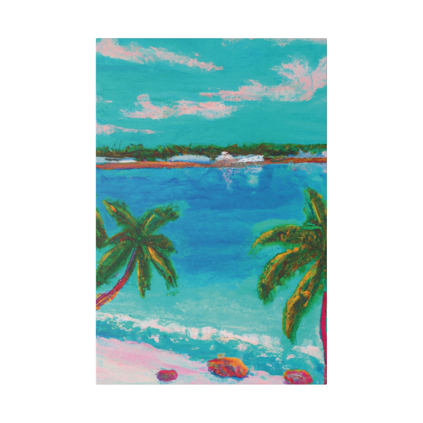 6836G - Bahamas Ocean Painting Print | Bahamas | Ocean | Beach | Poster | Home Decor | Wall Art | Canvas