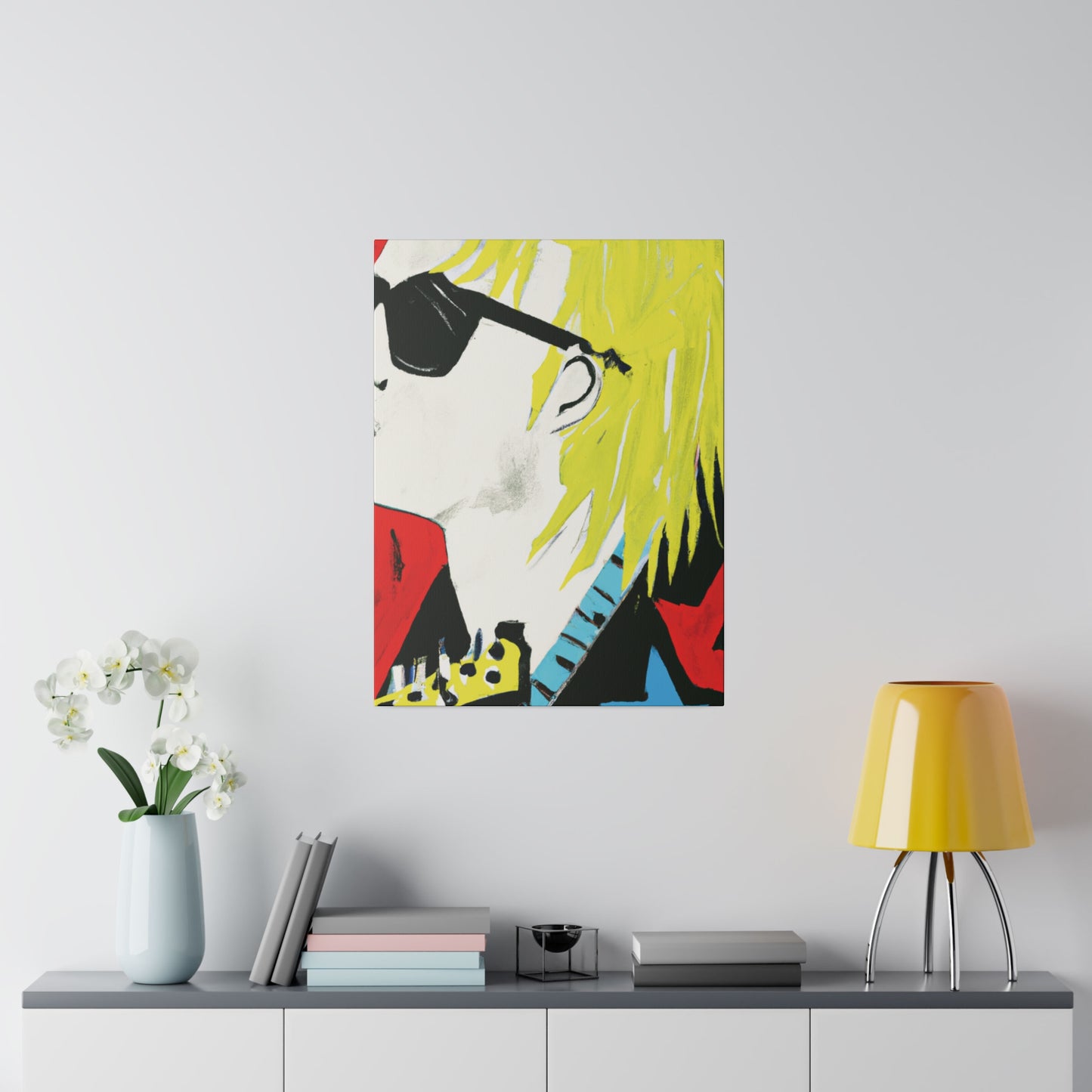 6755U - Rockstar Painting Print | Face | Abstract | Poster | Home Decor | Wall Art | Music Art | Canvas