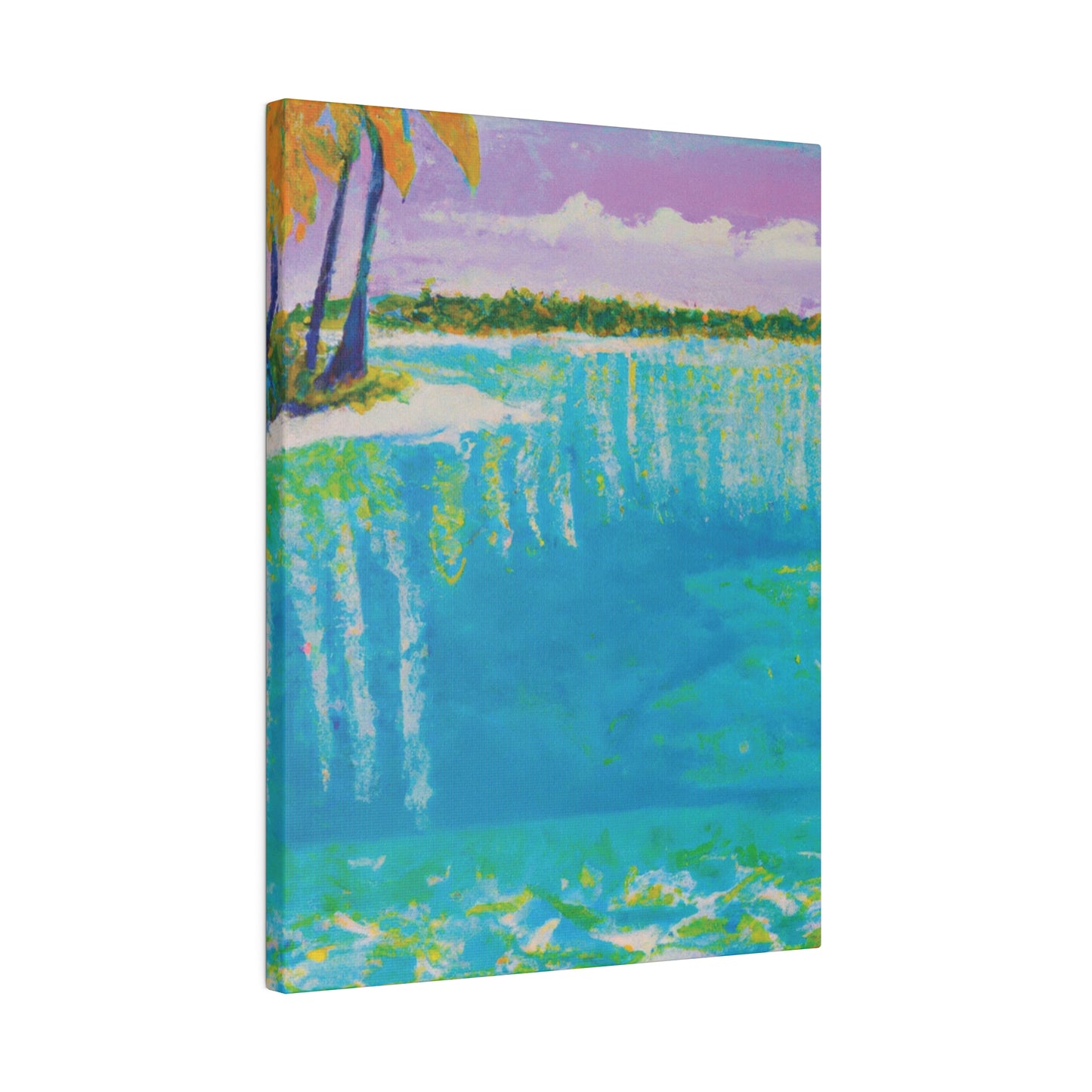 4568K - Bahamas Ocean Painting Print | Bahamas | Ocean | Beach | Poster | Home Decor | Wall Art | Canvas