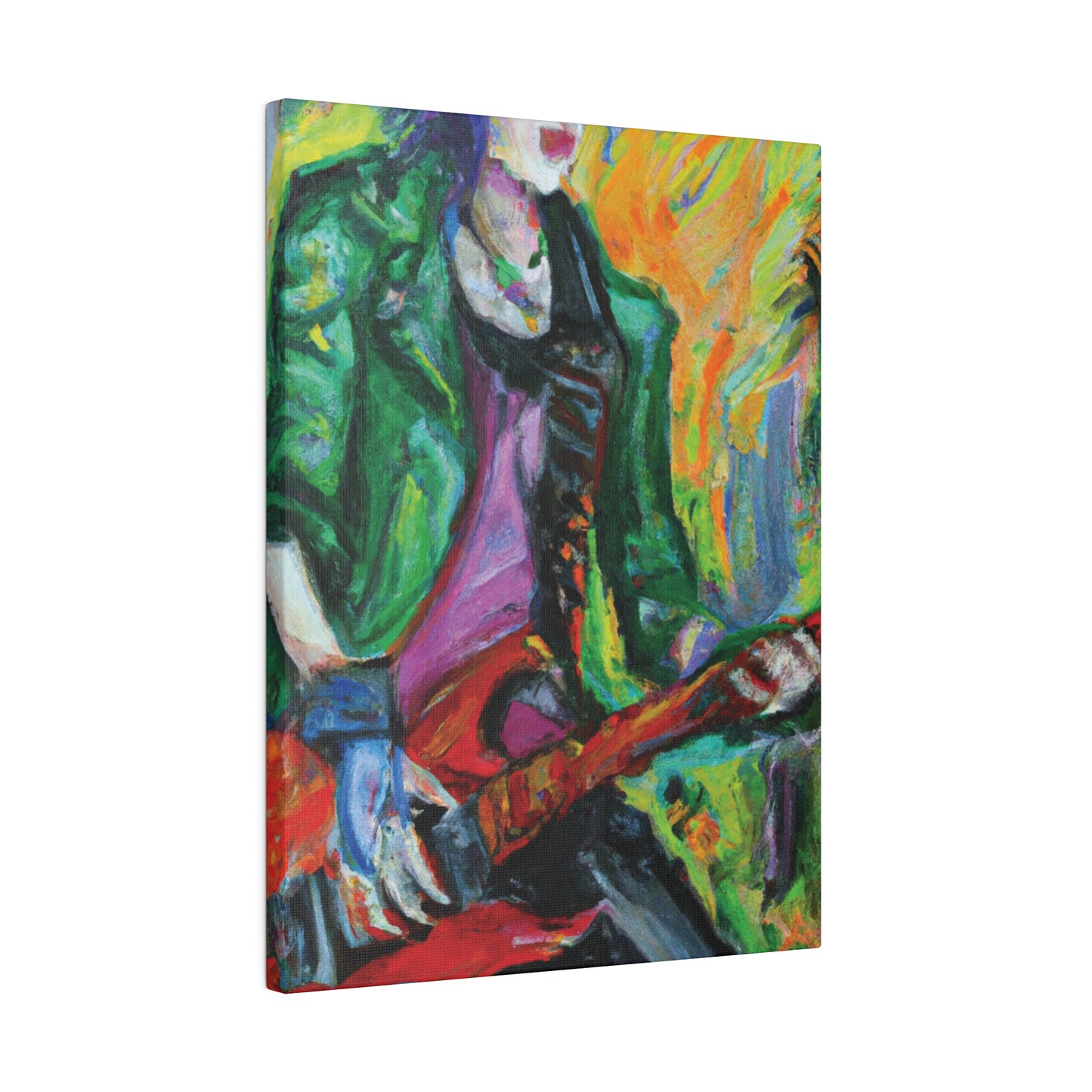 8272F - Rockstar Oil Painting Style Print | Poster | Home Decor | Wall Art | Music Art | Canvas