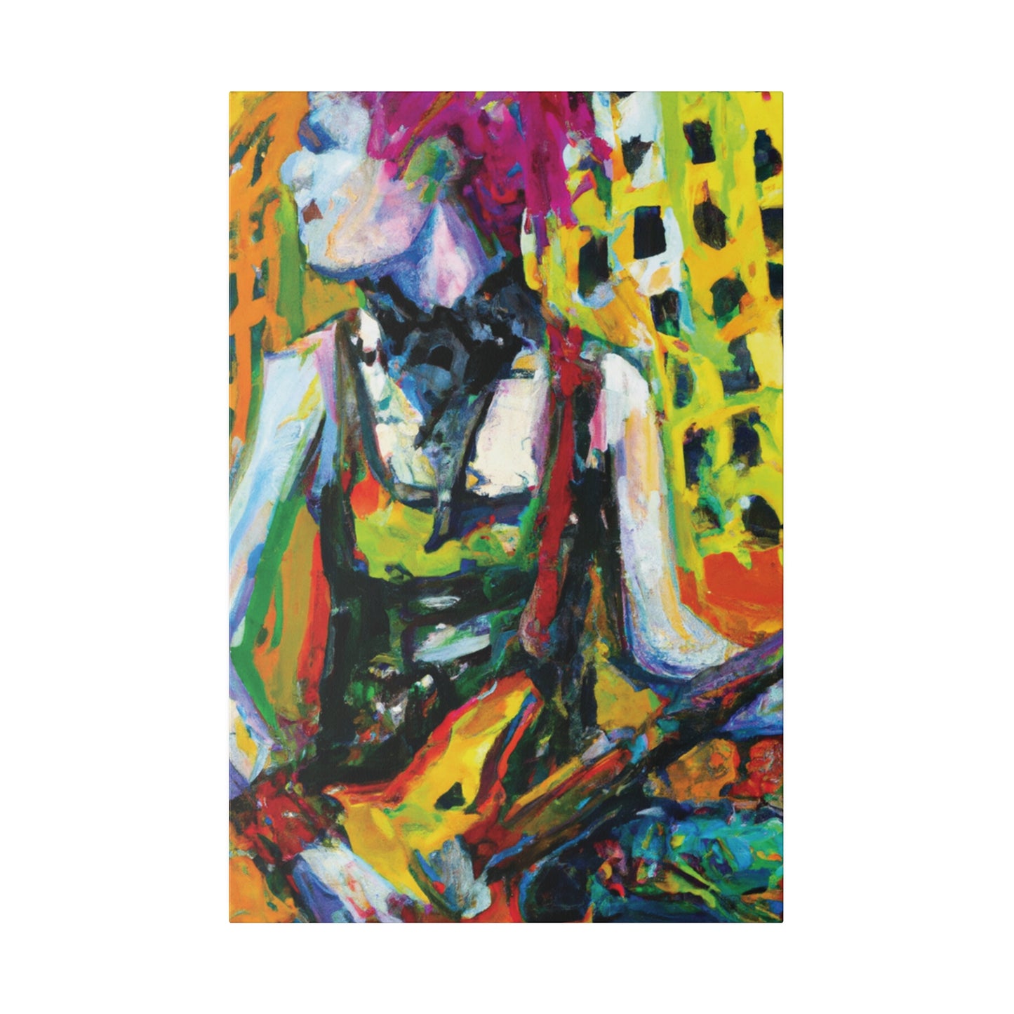 4793Z - Rockstar Oil Painting Style Print | Poster | Home Decor | Wall Art | Music Art | Canvas