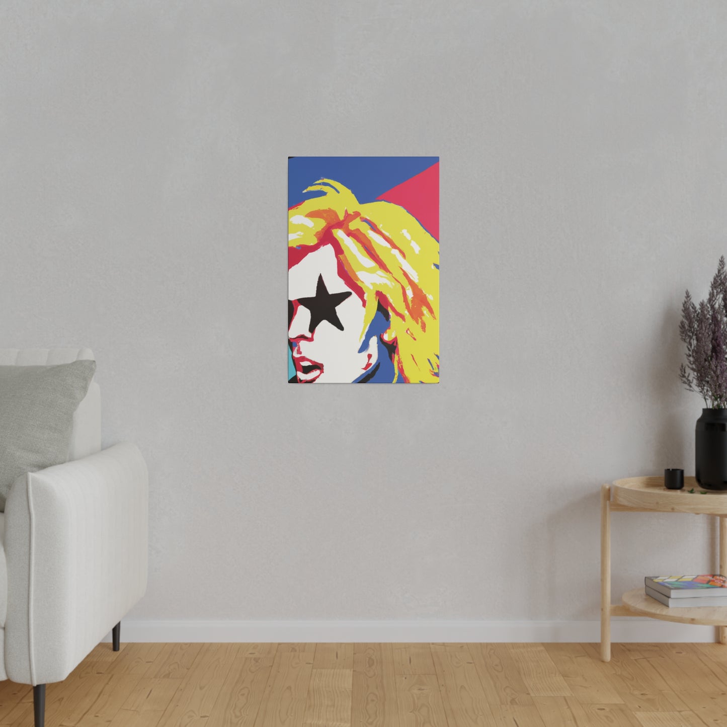 5402P - Rockstar Painting Print | Face | Abstract | Poster | Home Decor | Wall Art | Music Art | Canvas