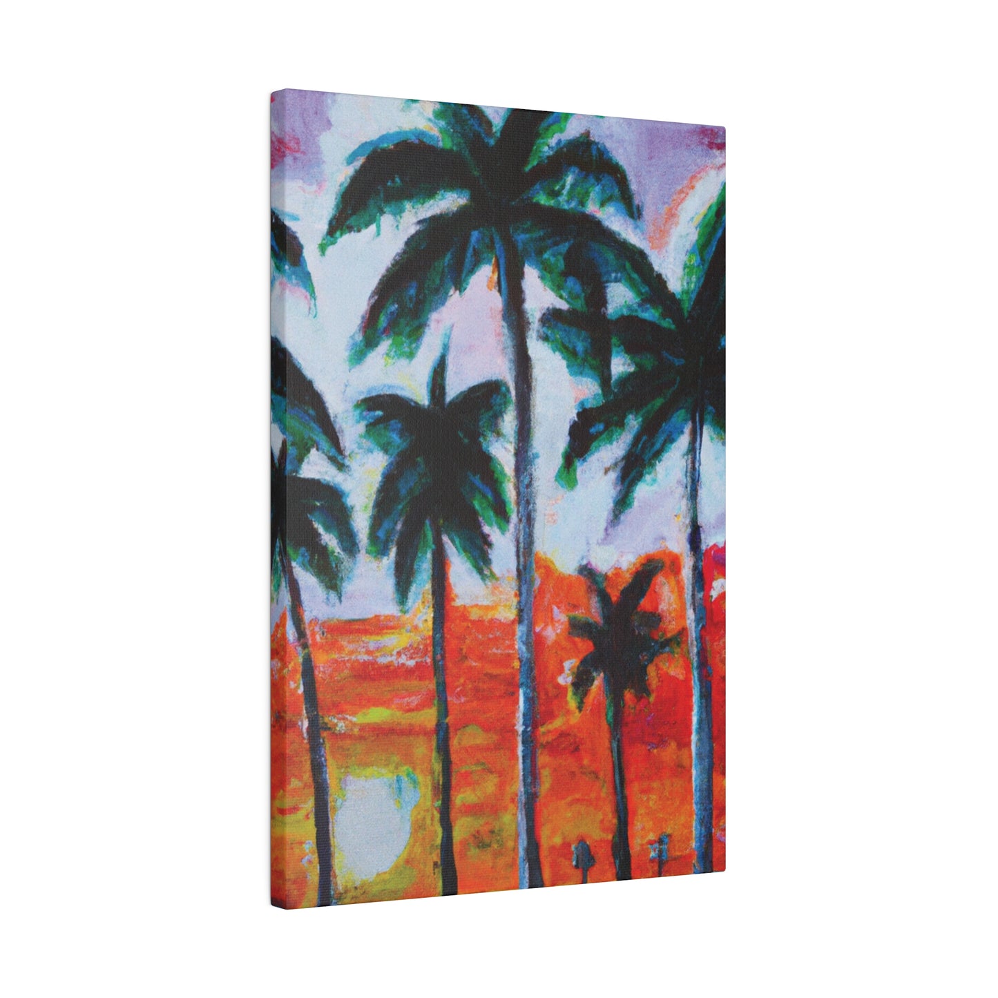 5398G - Miami Beach Sunset Painting Print | Miami | Beach | Sunset | Poster | Home Decor | Wall Art | Canvas