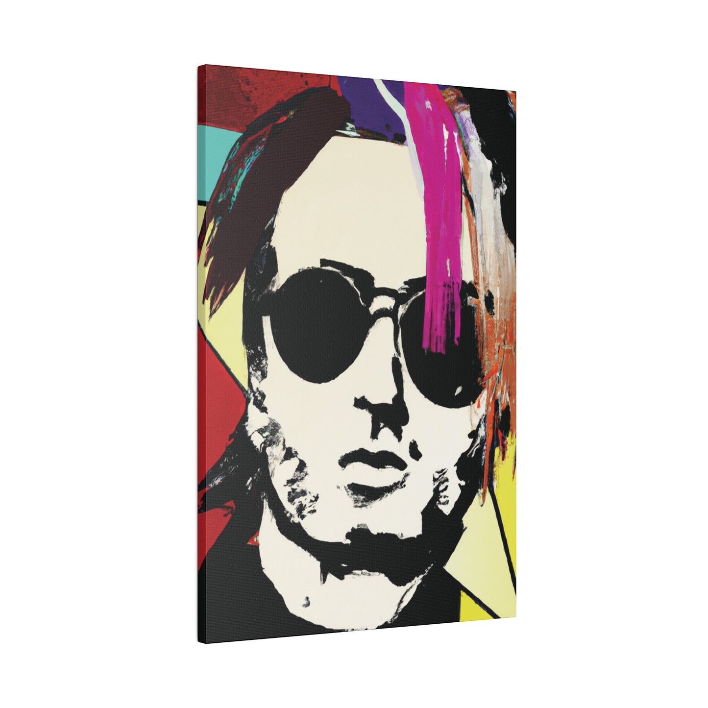 7641U - Rockstar Painting Print | Face | Abstract | Poster | Home Decor | Wall Art | Music Art | Canvas