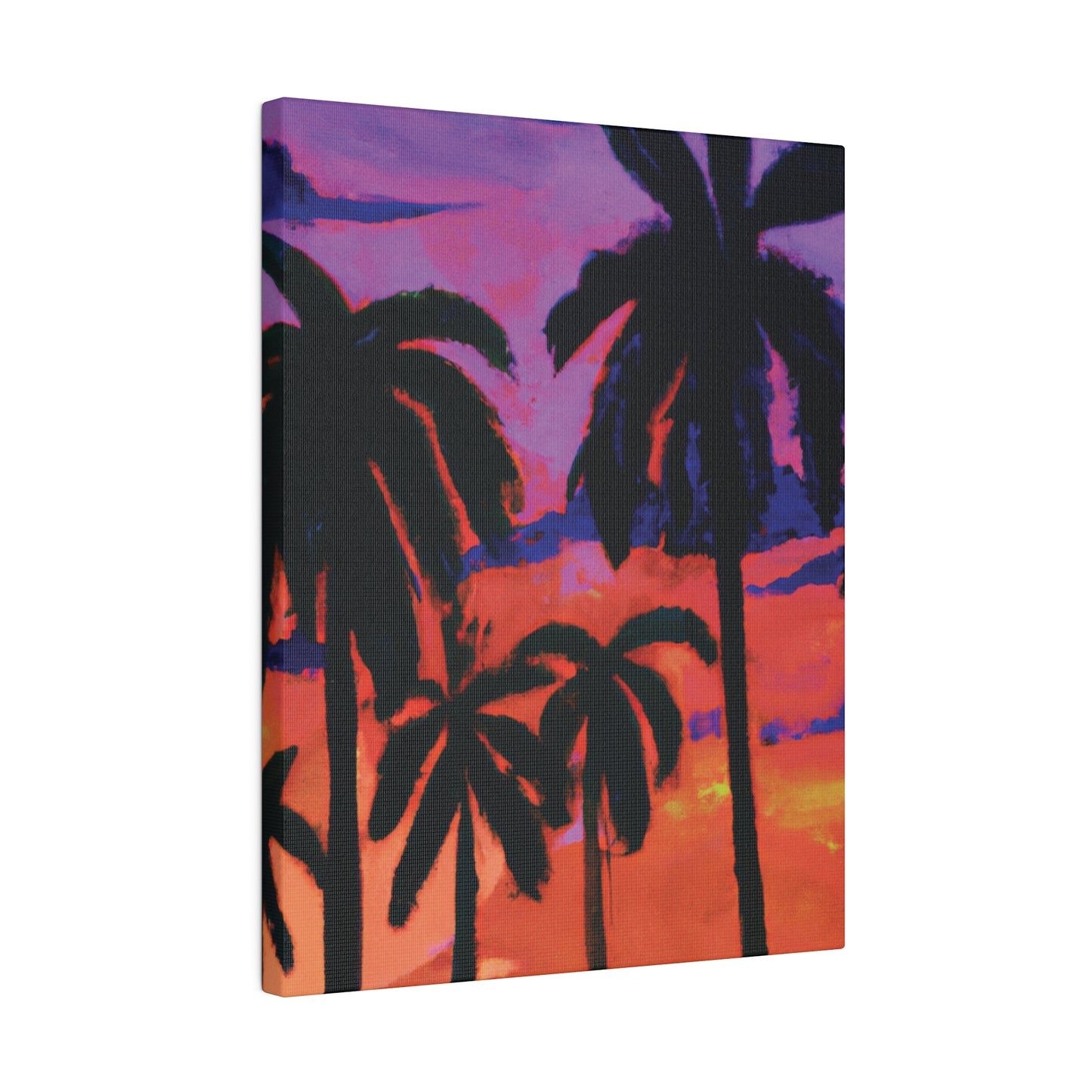 8314G - Miami Beach Sunset Painting Print | Miami | Beach | Sunset | Poster | Home Decor | Wall Art | Canvas