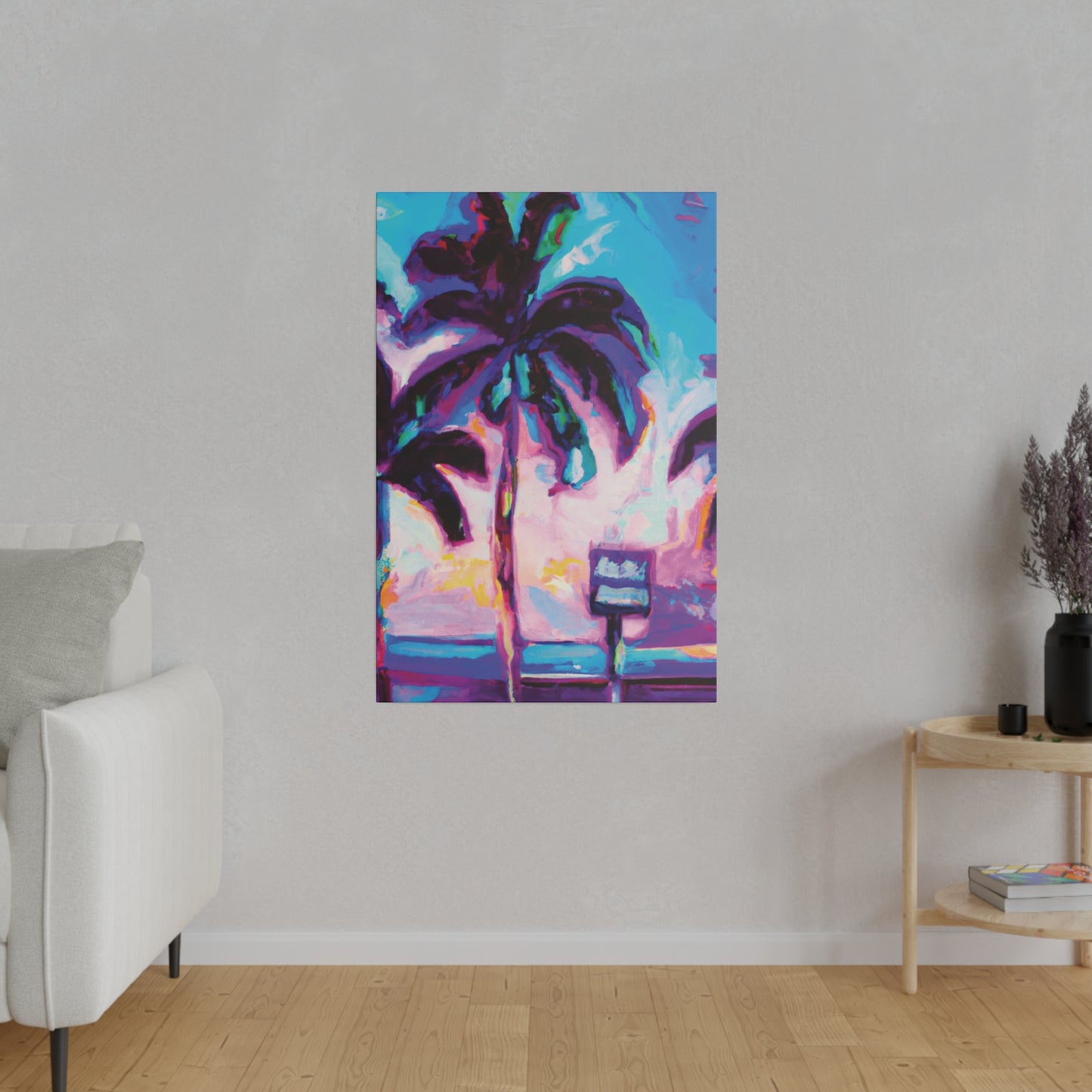 5753H - Miami Beach Sunset Painting Print | Miami | Beach | Sunset | Poster | Home Decor | Wall Art | Canvas