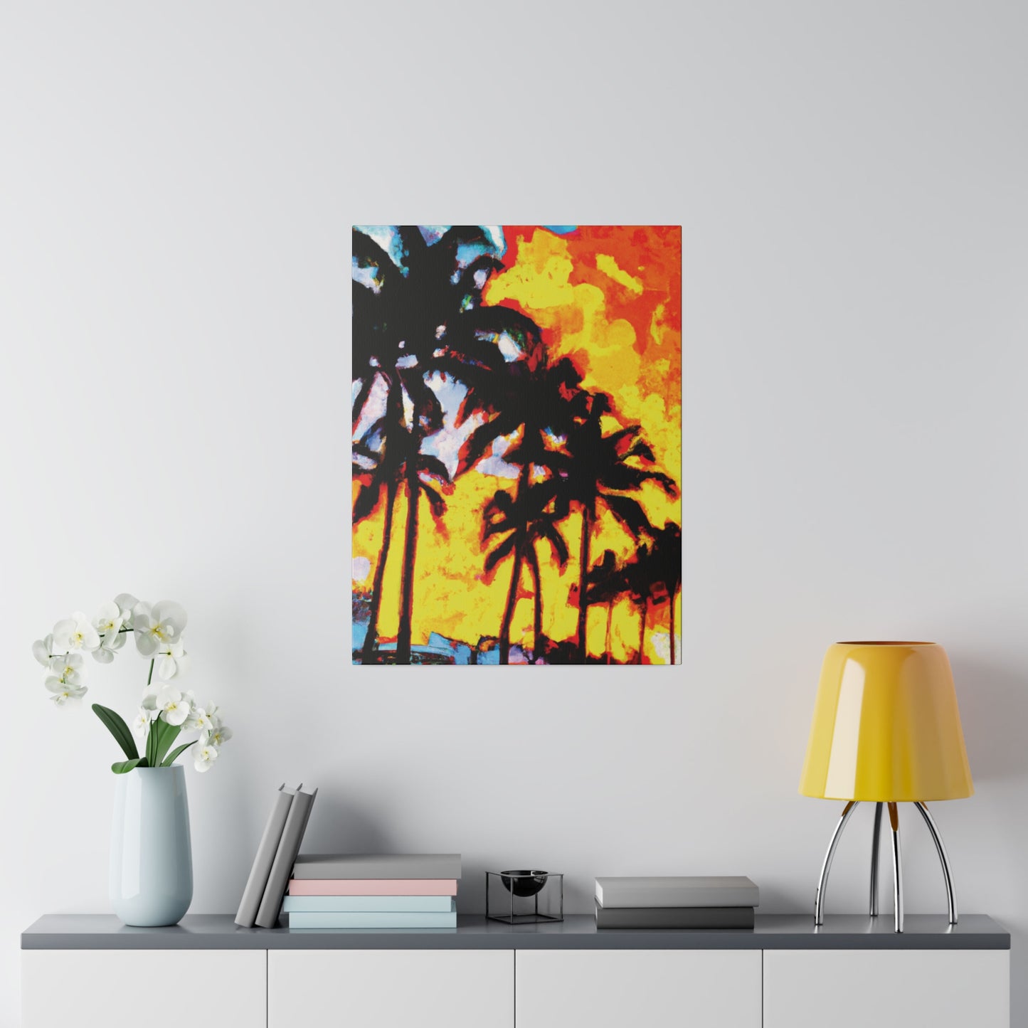 7248Q - Miami Beach Sunset Painting Print | Miami | Beach | Sunset | Poster | Home Decor | Wall Art | Canvas