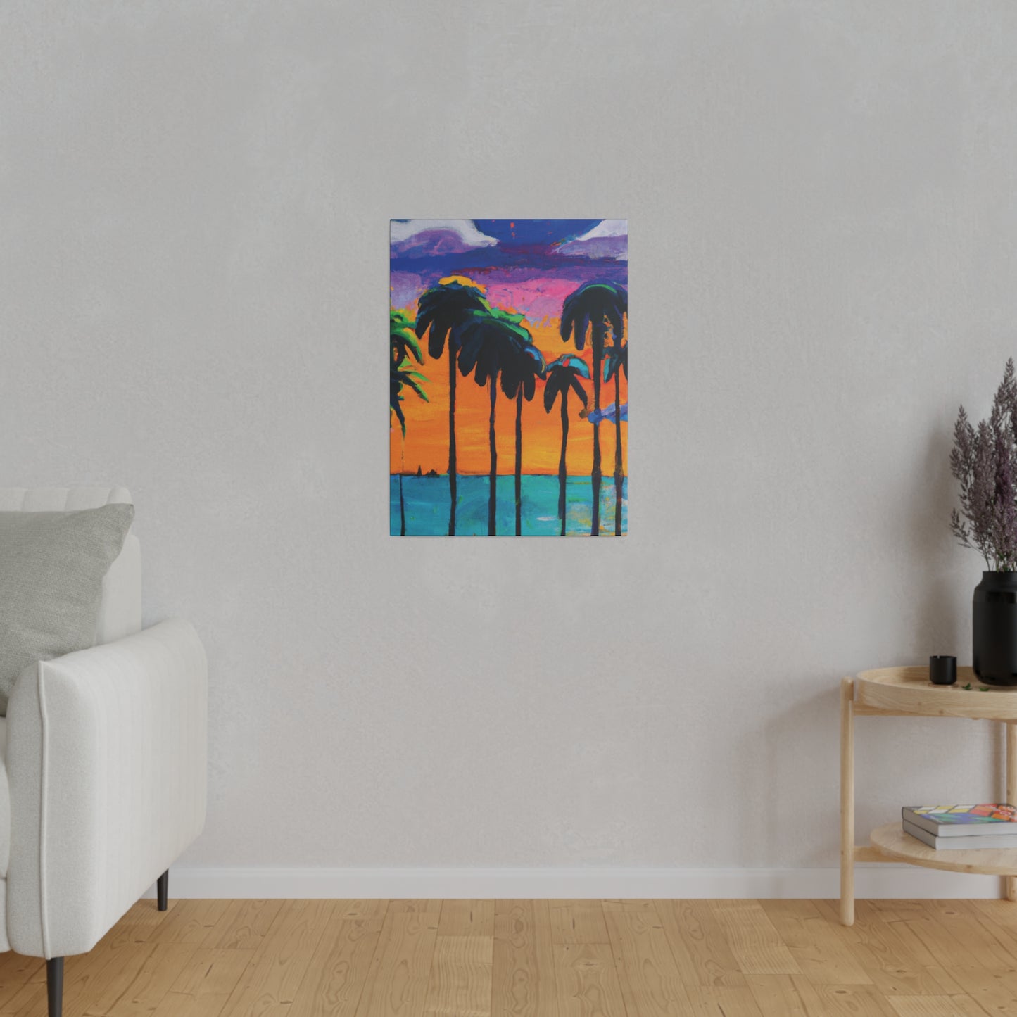 9331M - Miami Beach Sunset Painting Print | Miami | Beach | Sunset | Poster | Home Decor | Wall Art | Canvas