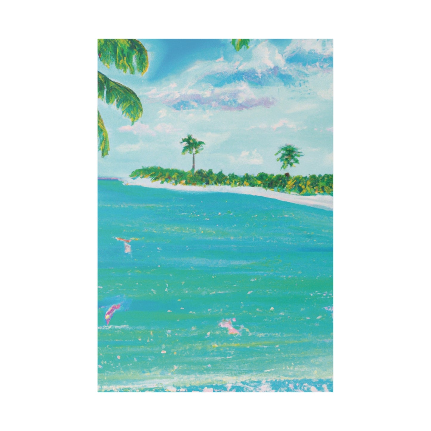 6576D - Bahamas Ocean Painting Print | Bahamas | Ocean | Beach | Poster | Home Decor | Wall Art | Canvas