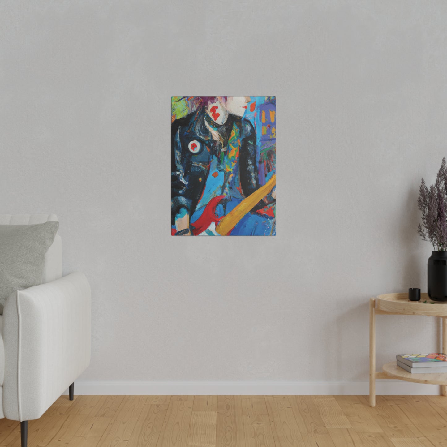 4391Q - Rockstar Oil Painting Style Print | Poster | Home Decor | Wall Art | Music Art | Canvas