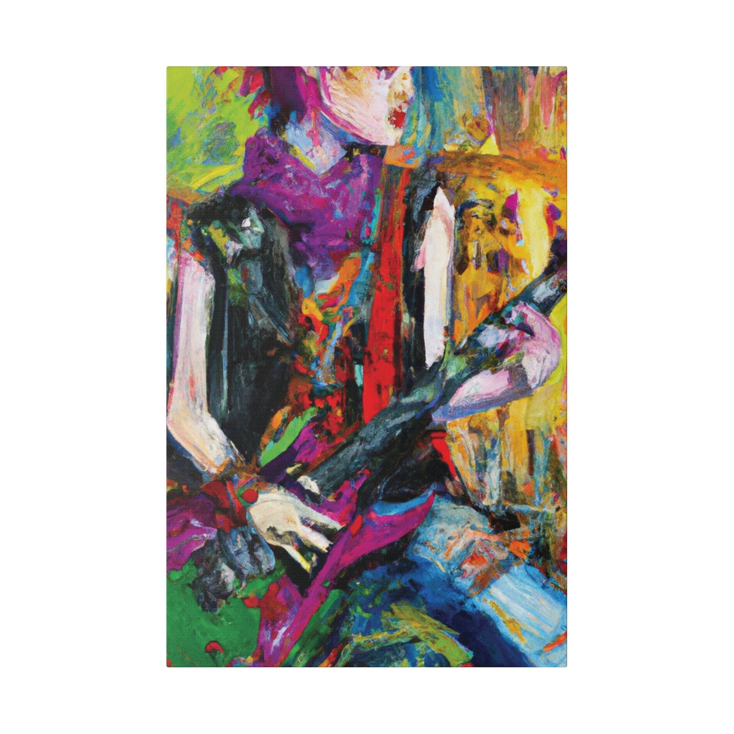 3088A - Rockstar Oil Painting Style Print | Poster | Home Decor | Wall Art | Music Art | Canvas