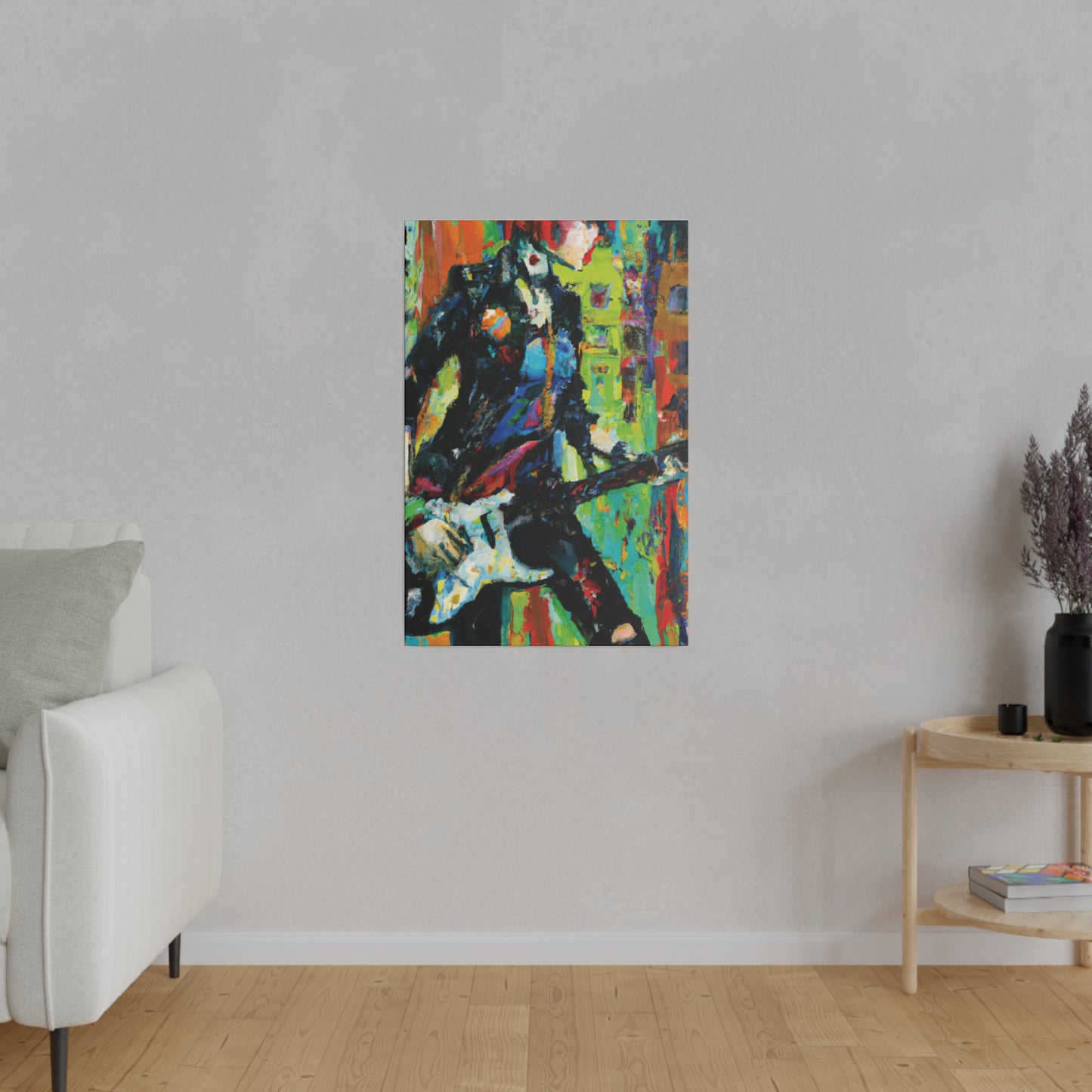 2760G - Rockstar Oil Painting Style Print | Poster | Home Decor | Wall Art | Music Art | Canvas