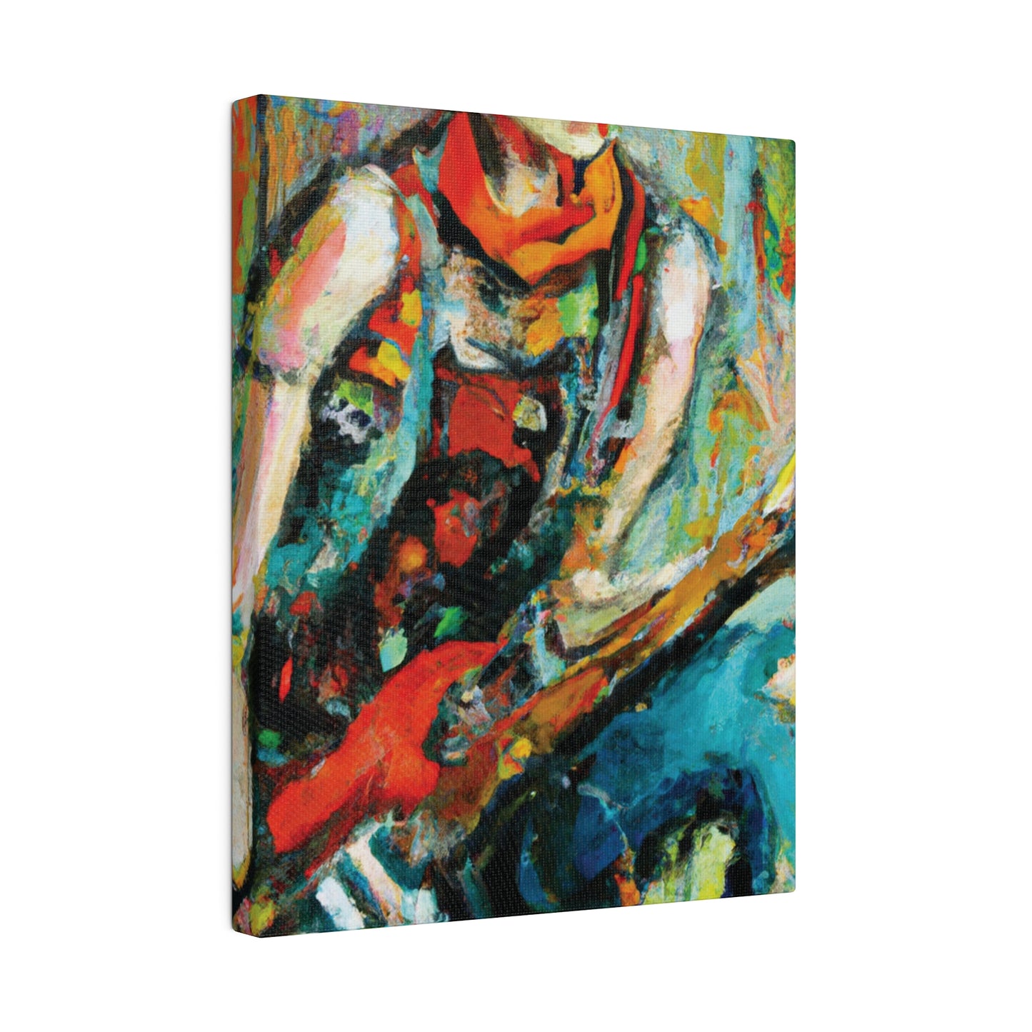 7494M - Rockstar Oil Painting Style Print | Poster | Home Decor | Wall Art | Music Art | Canvas