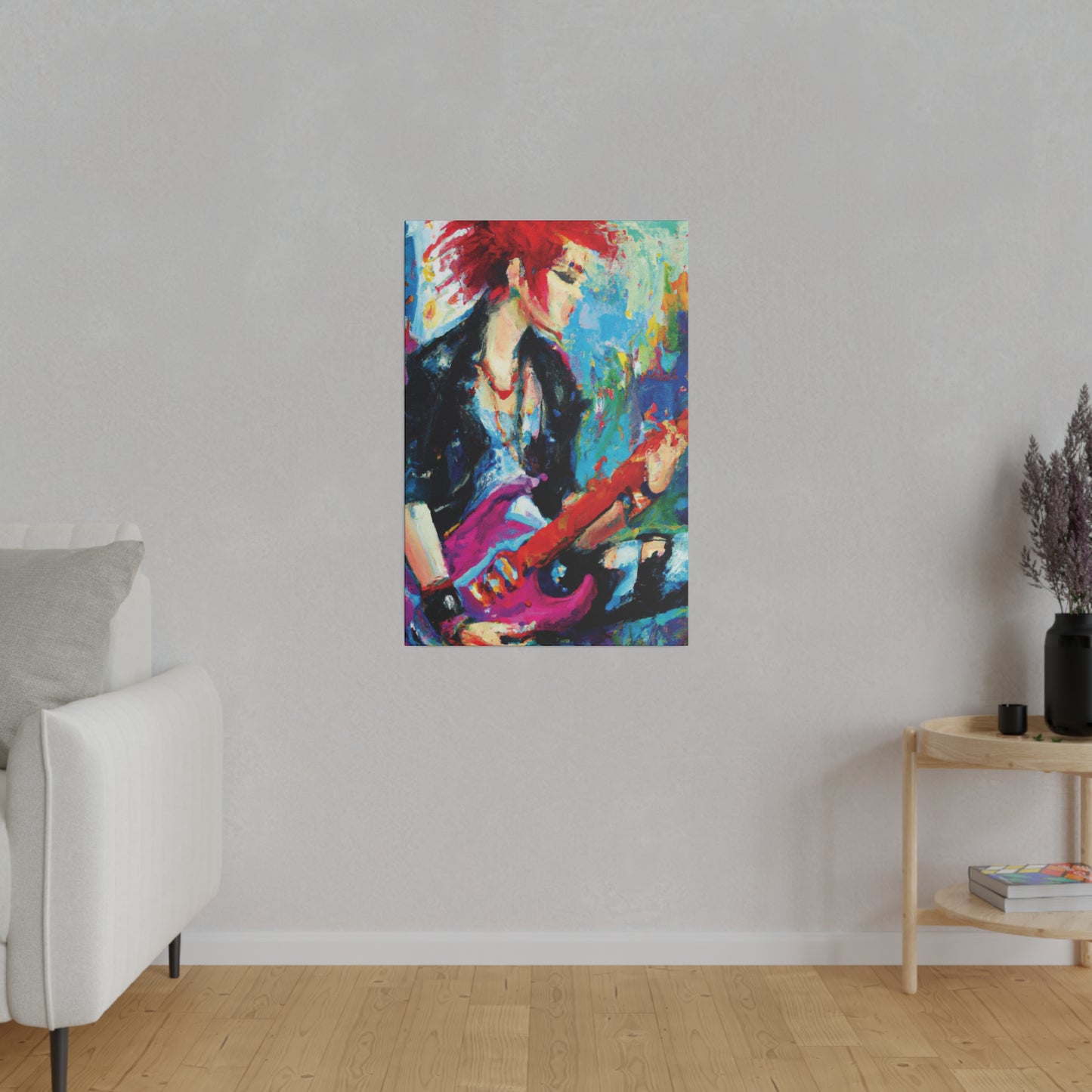 6476F - Rockstar Oil Painting Style Print | Poster | Home Decor | Wall Art | Music Art | Canvas