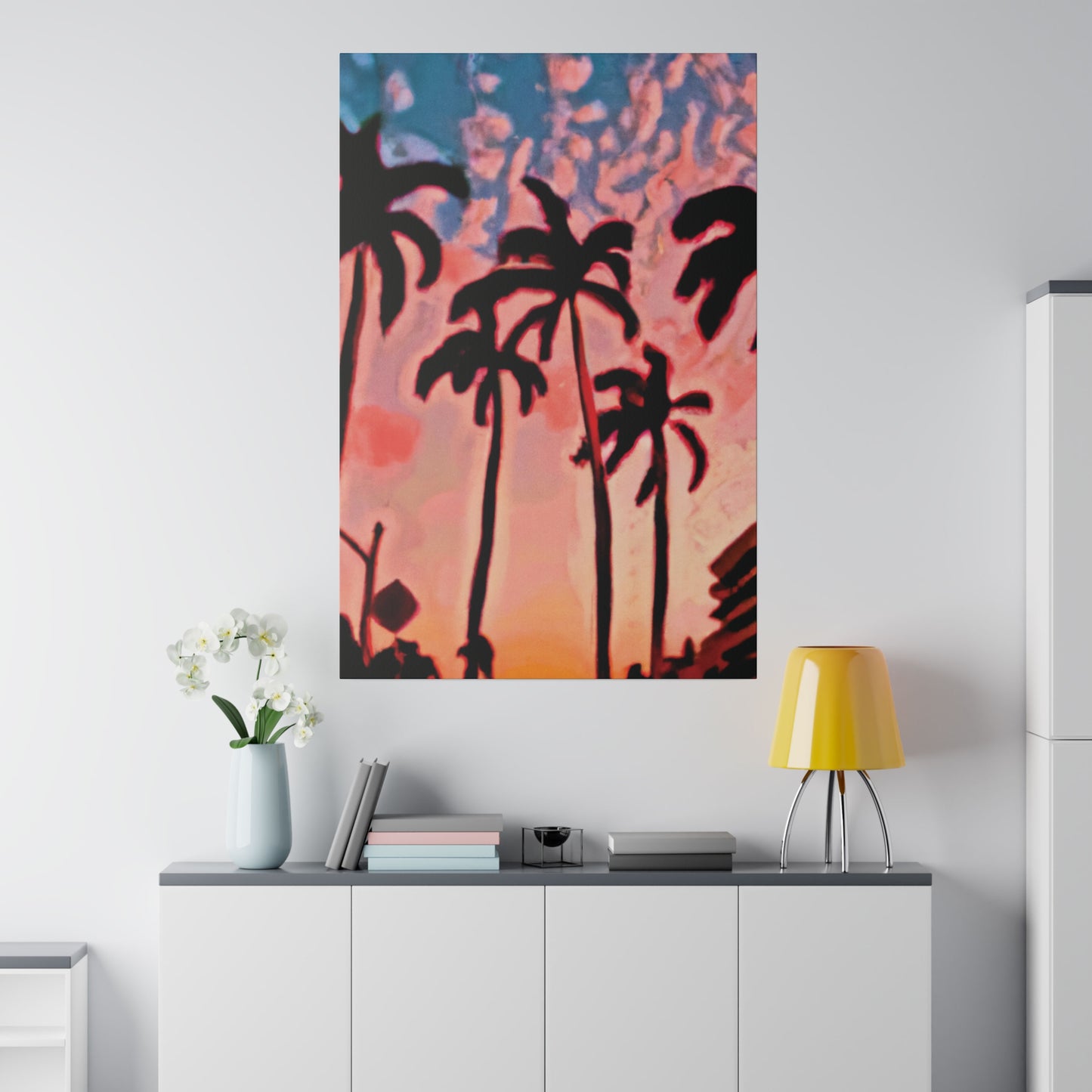 3784J - Miami Beach Sunset Painting Print | Miami | Beach | Sunset | Poster | Home Decor | Wall Art | Canvas