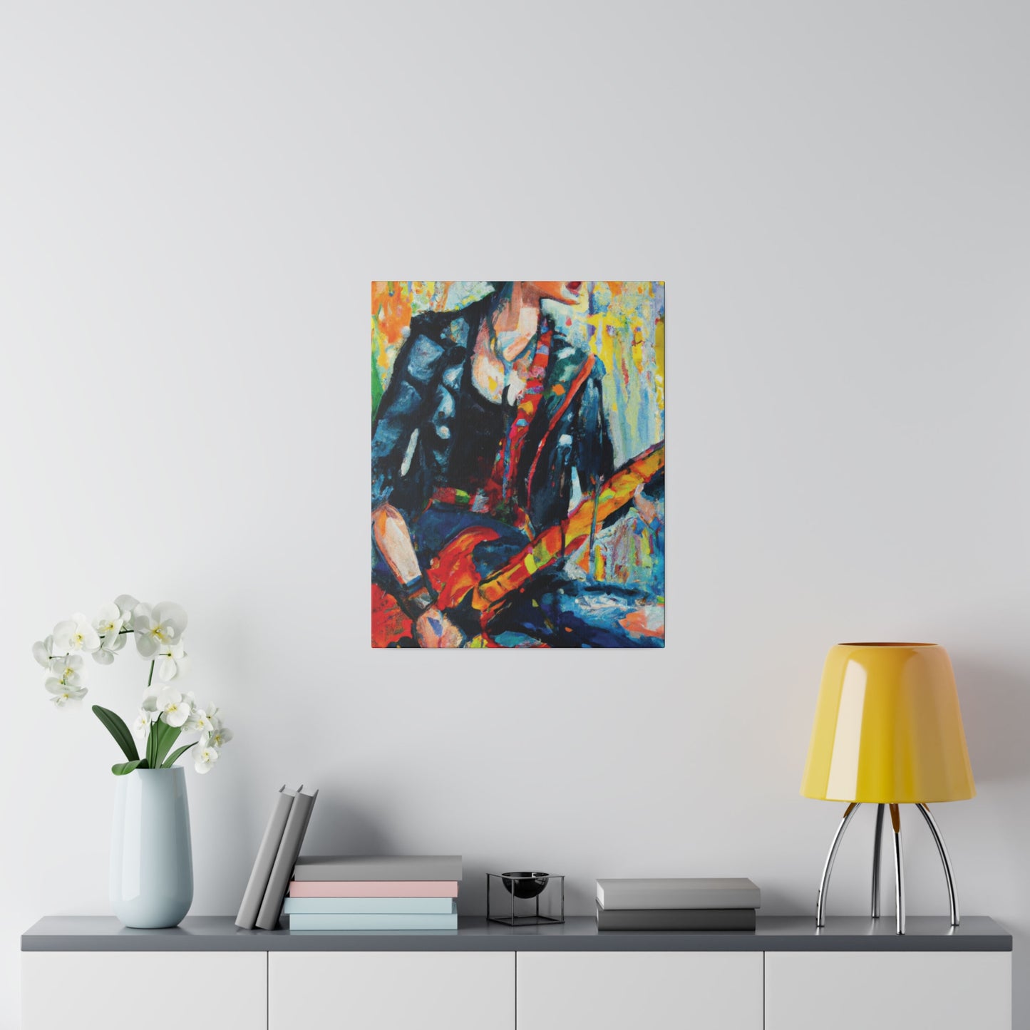 4573T - Rockstar Oil Painting Style Print | Poster | Home Decor | Wall Art | Music Art | Canvas