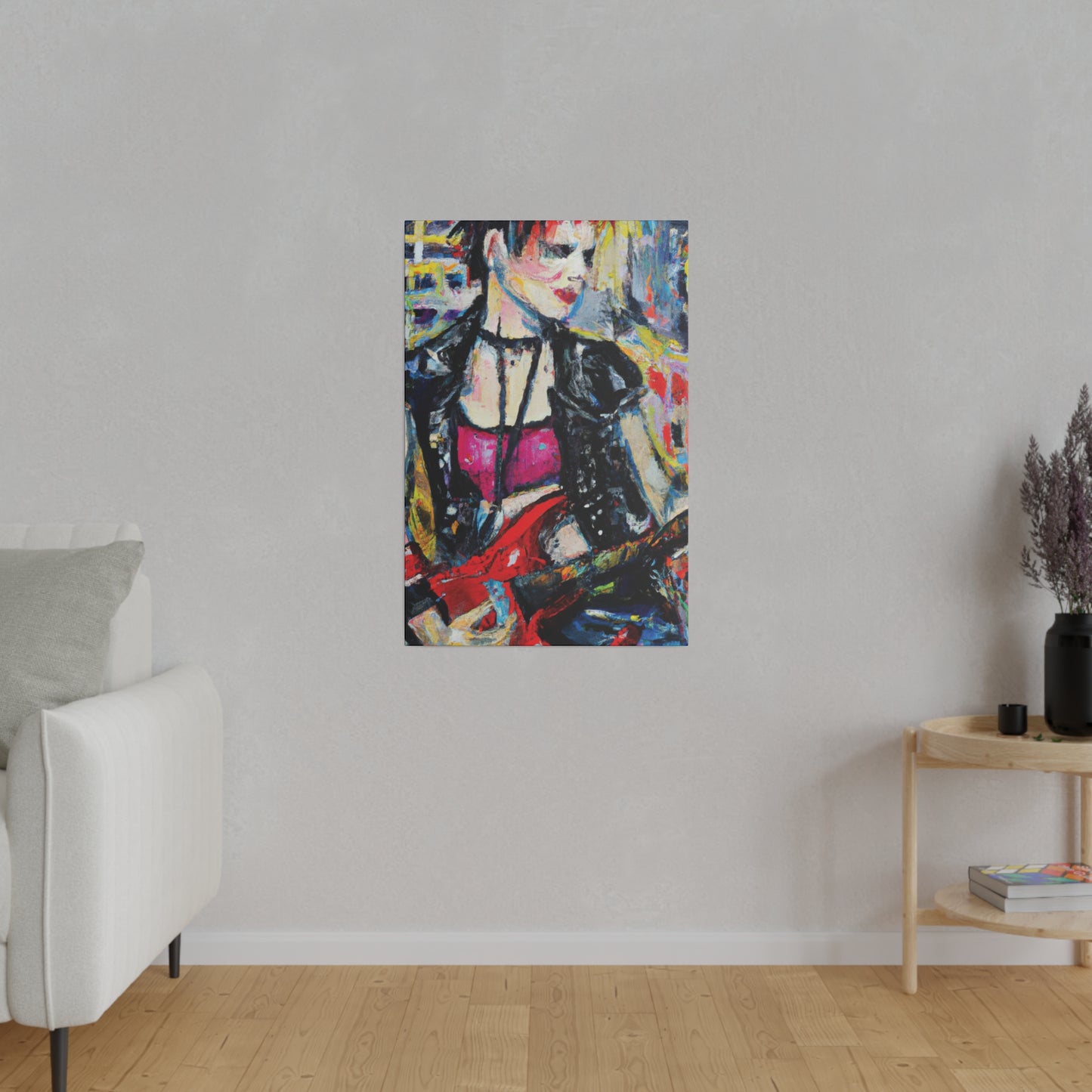 6167B - Rockstar Oil Painting Style Print | Poster | Home Decor | Wall Art | Music Art | Canvas