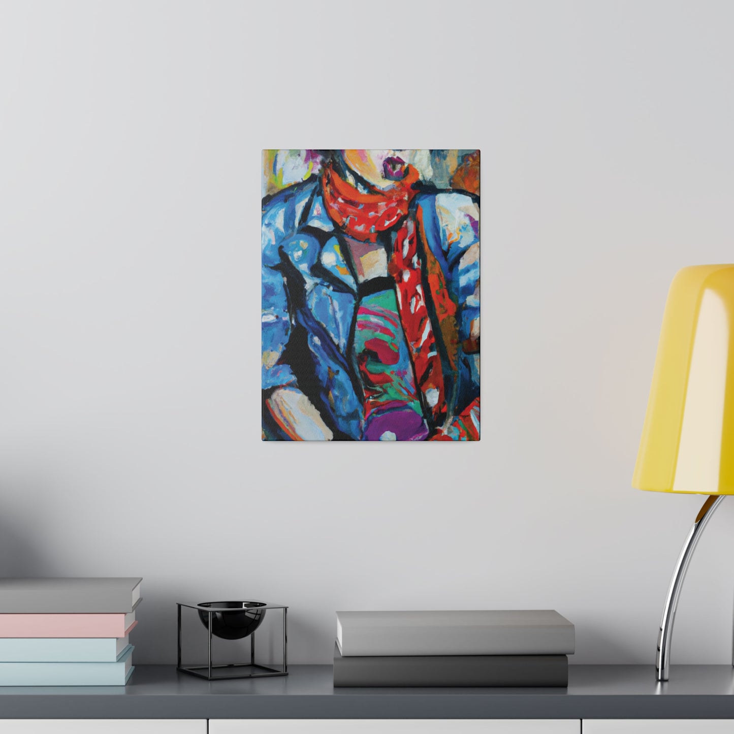 8142T - Rockstar Oil Painting Style Print | Poster | Home Decor | Wall Art | Music Art | Canvas