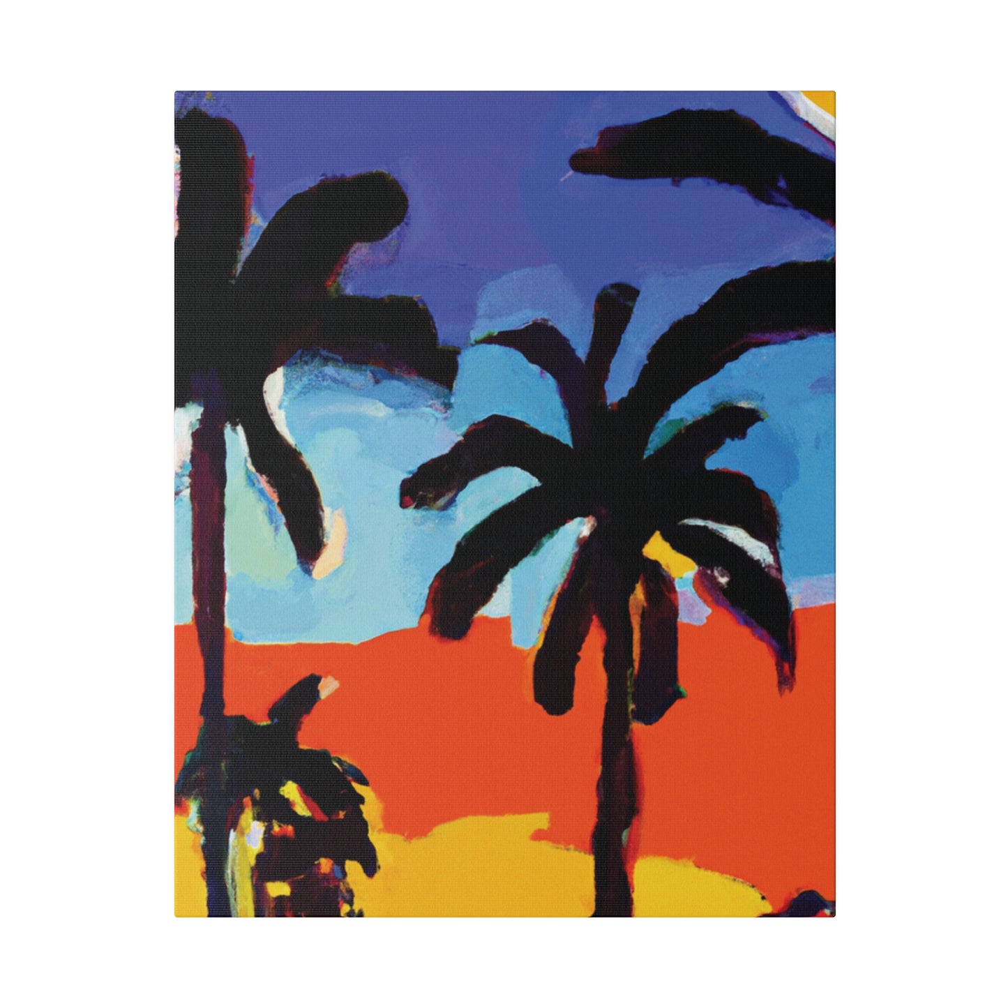 8634T - Miami Beach Sunset Painting Print | Miami | Beach | Sunset | Poster | Home Decor | Wall Art | Canvas