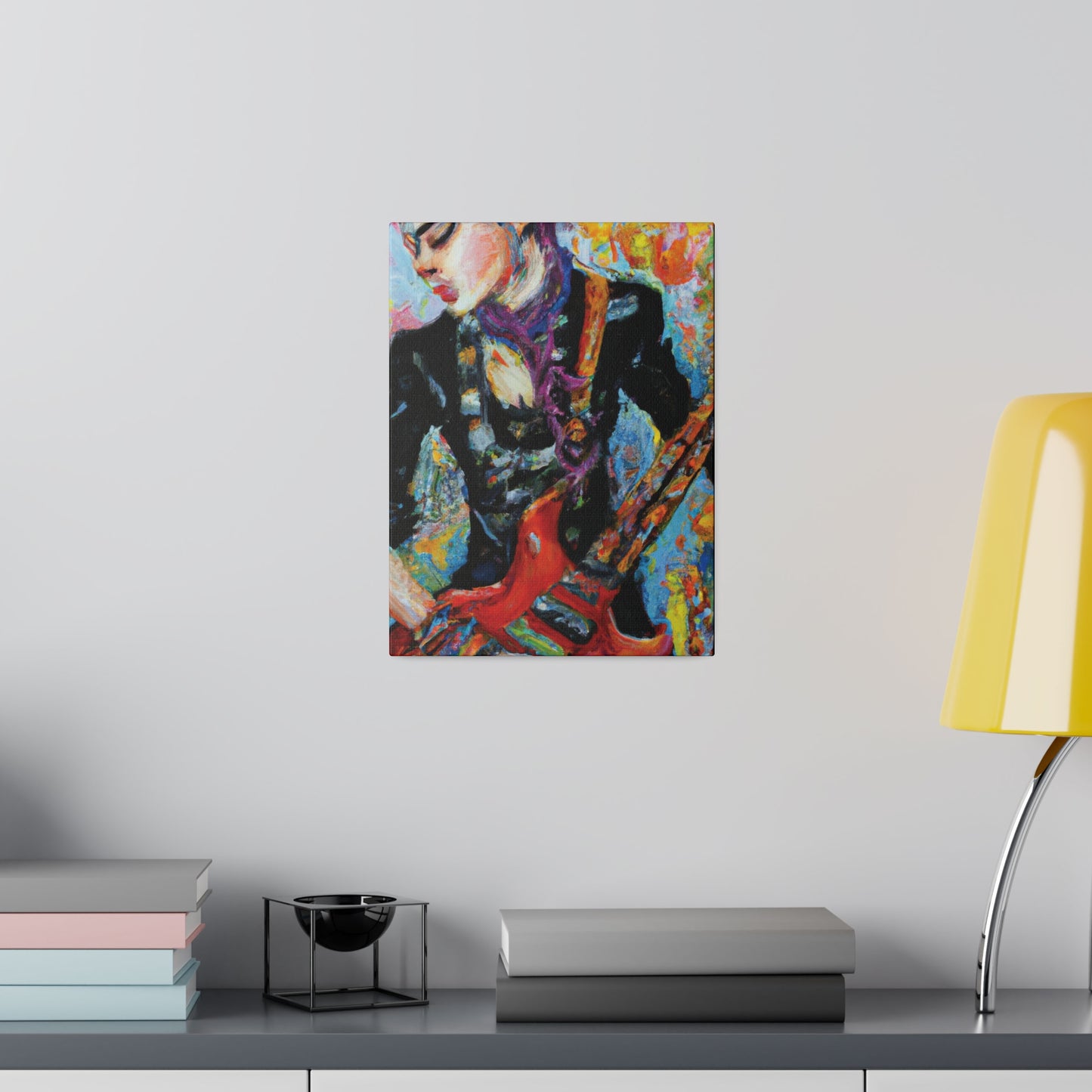 7123G - Rockstar Oil Painting Style Print | Poster | Home Decor | Wall Art | Music Art | Canvas