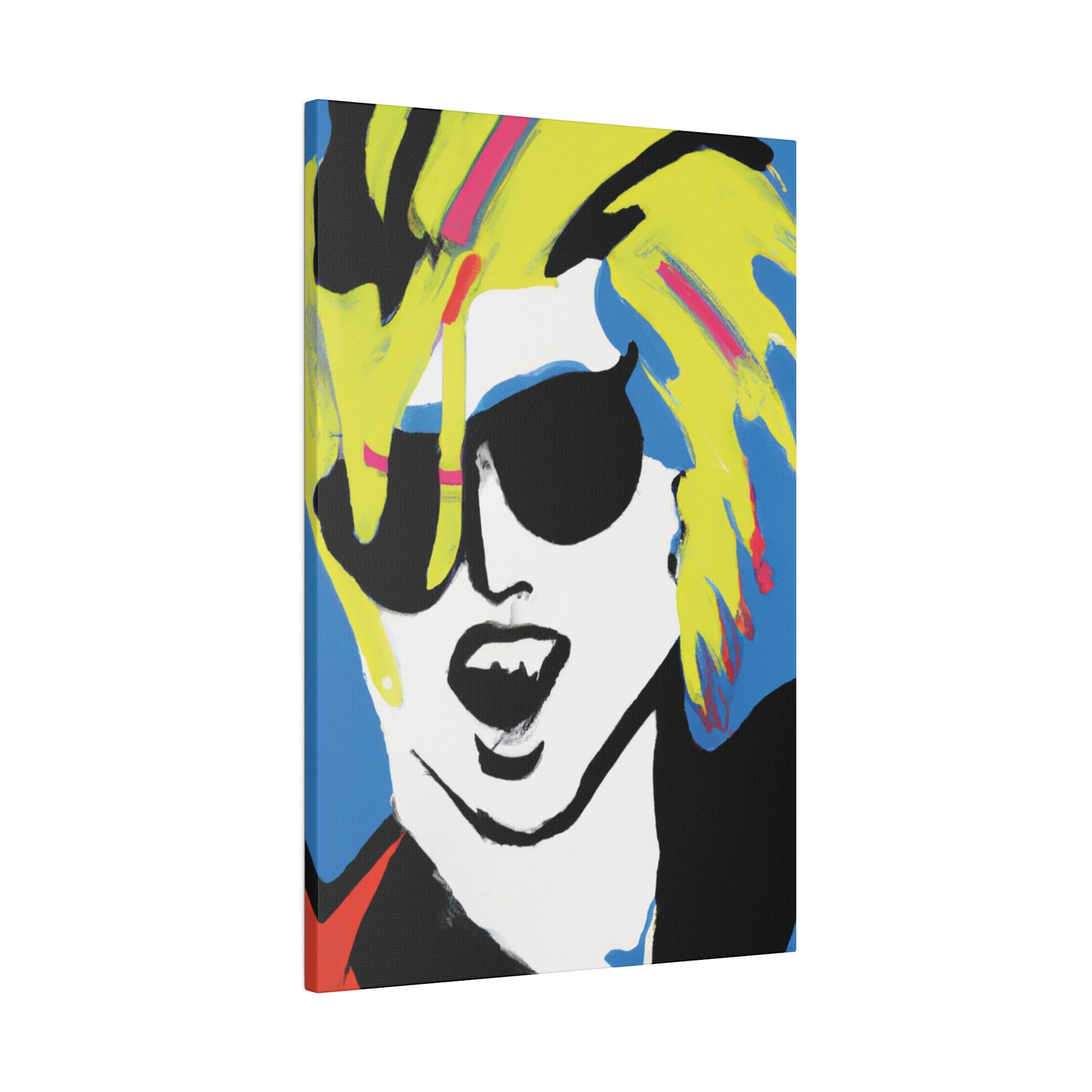 7500X - Rockstar Painting Print | Face | Abstract | Poster | Home Decor | Wall Art | Music Art | Canvas