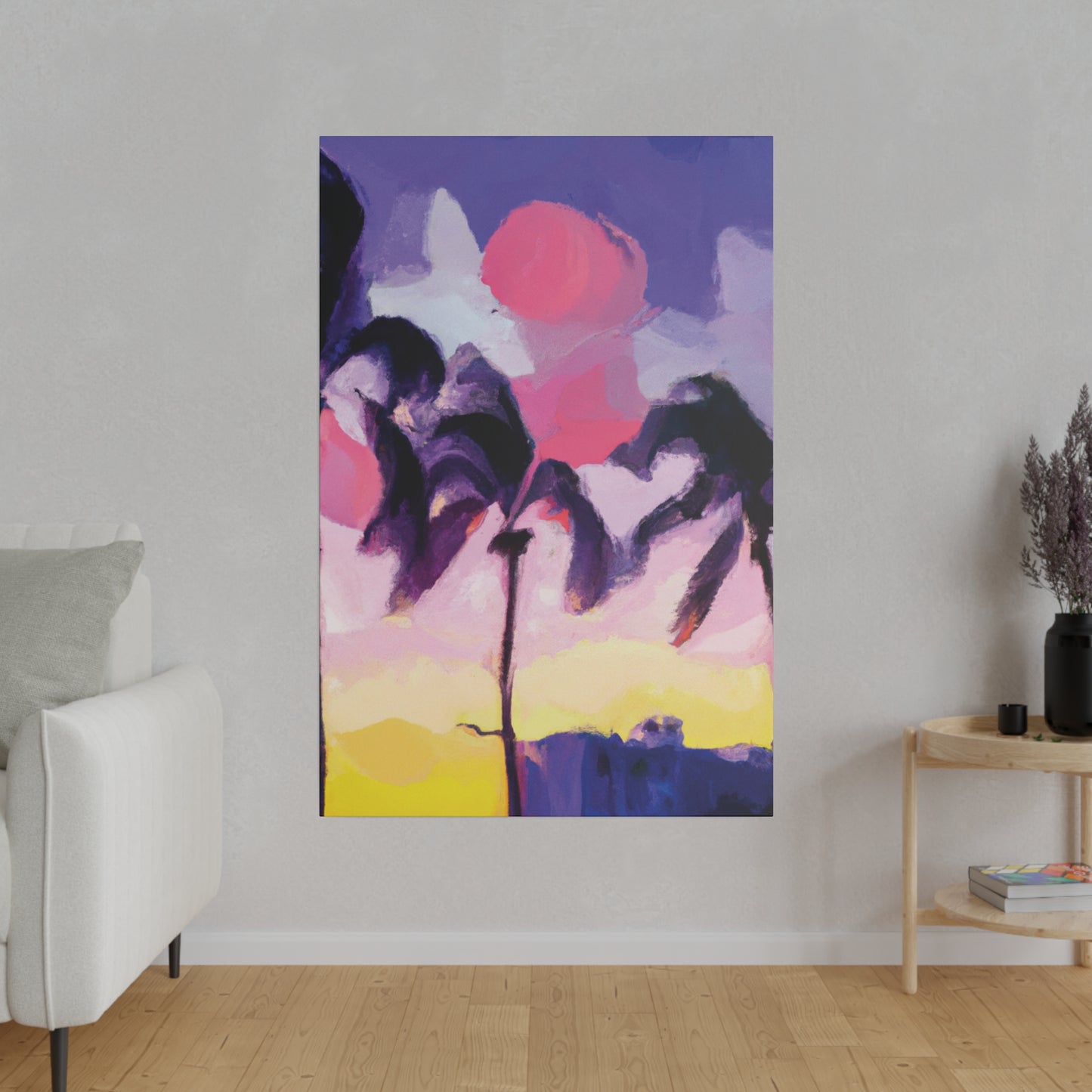 8189L - Miami Beach Sunset Painting Print | Miami | Beach | Sunset | Poster | Home Decor | Wall Art | Canvas