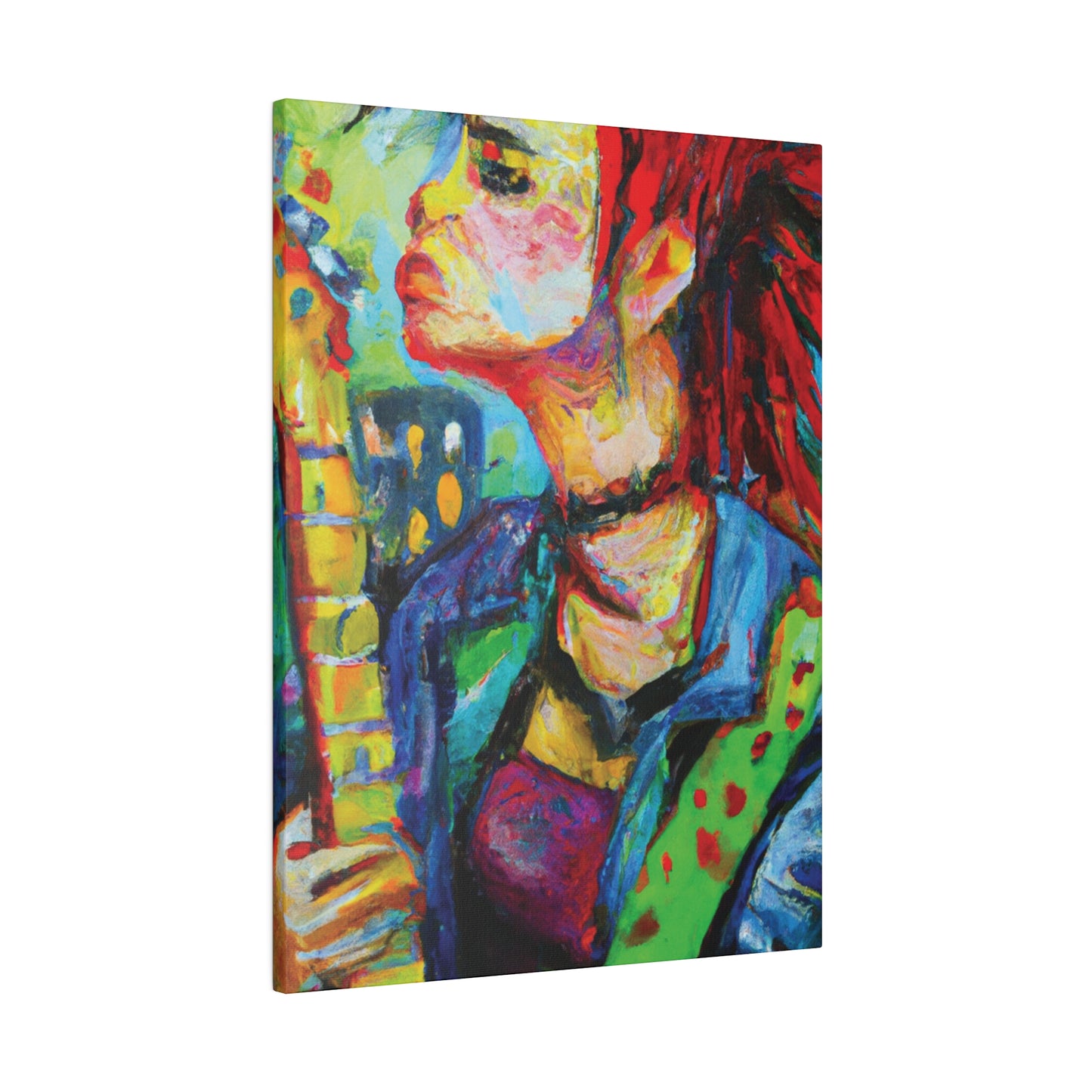4898X - Rockstar Oil Painting Style Print | Poster | Home Decor | Wall Art | Music Art | Canvas