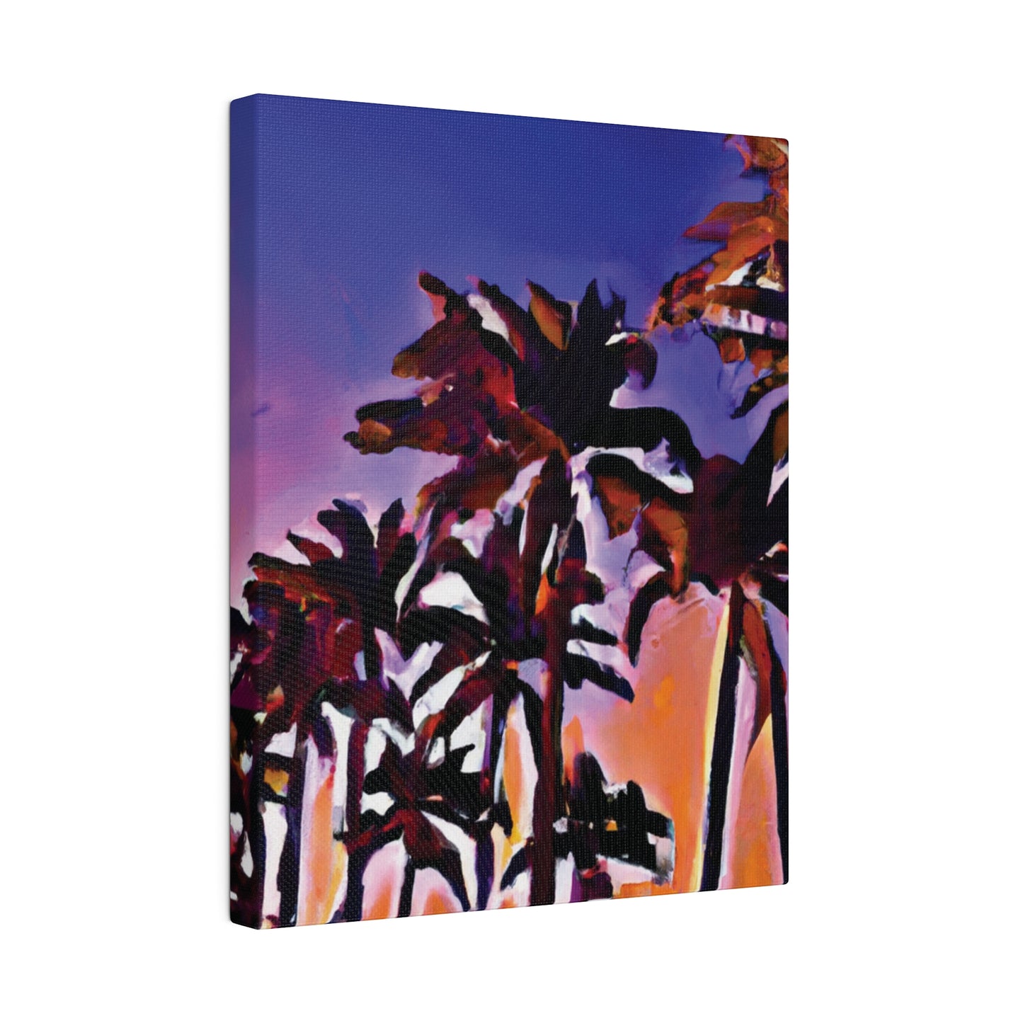 1463E - Miami Beach Sunset Painting Print | Miami | Beach | Sunset | Poster | Home Decor | Wall Art | Canvas