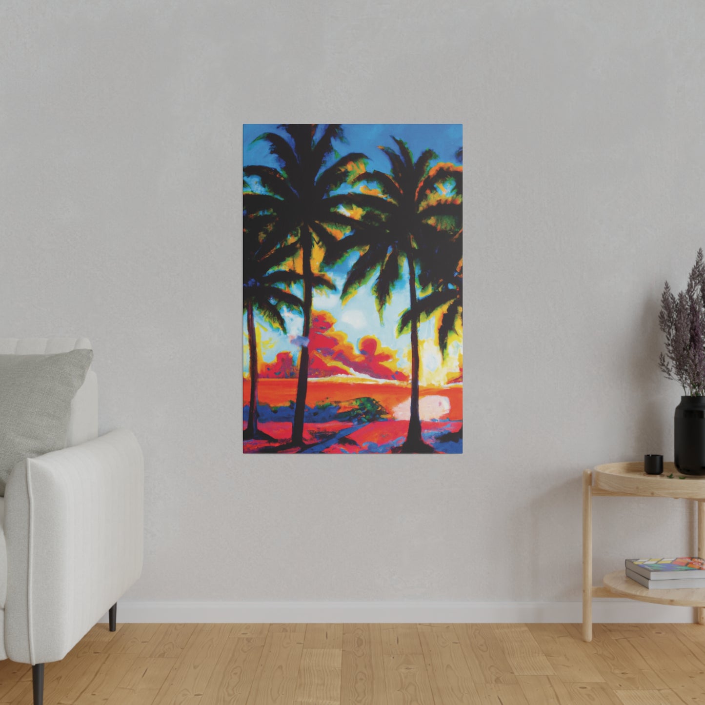 941Q - Miami Beach Sunset Painting Print | Miami | Beach | Sunset | Poster | Home Decor | Wall Art | Canvas