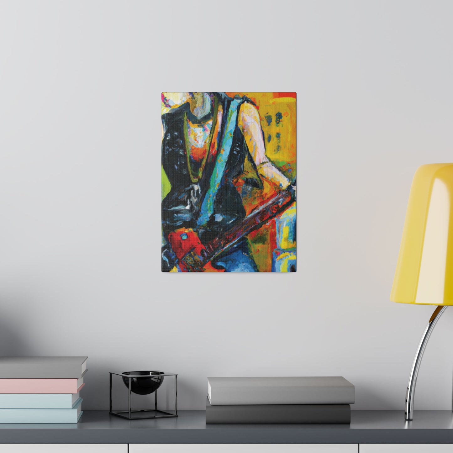 4336U - Rockstar Oil Painting Style Print | Poster | Home Decor | Wall Art | Music Art | Canvas