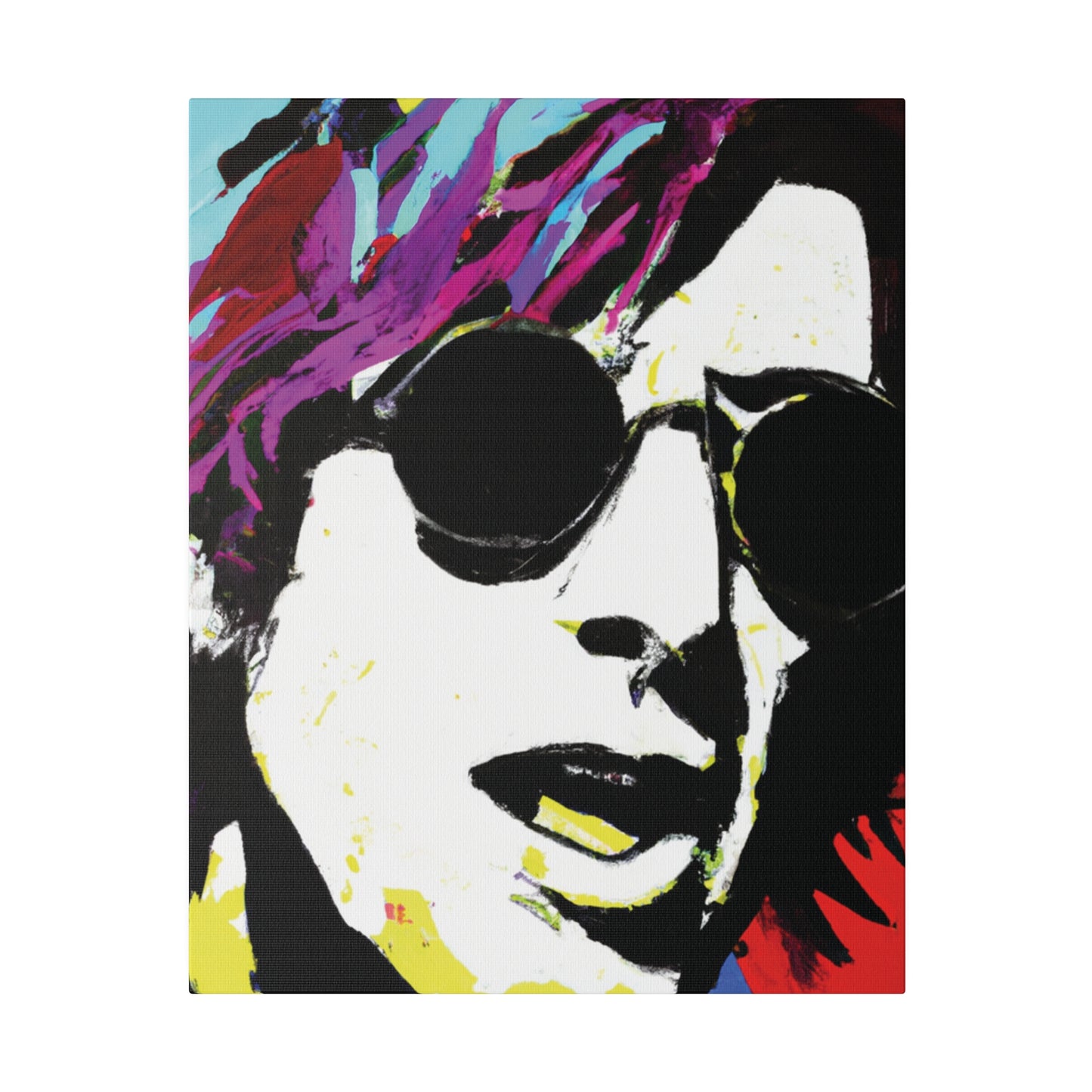 9436F - Rockstar Painting Print | Face | Abstract | Poster | Home Decor | Wall Art | Music Art | Canvas