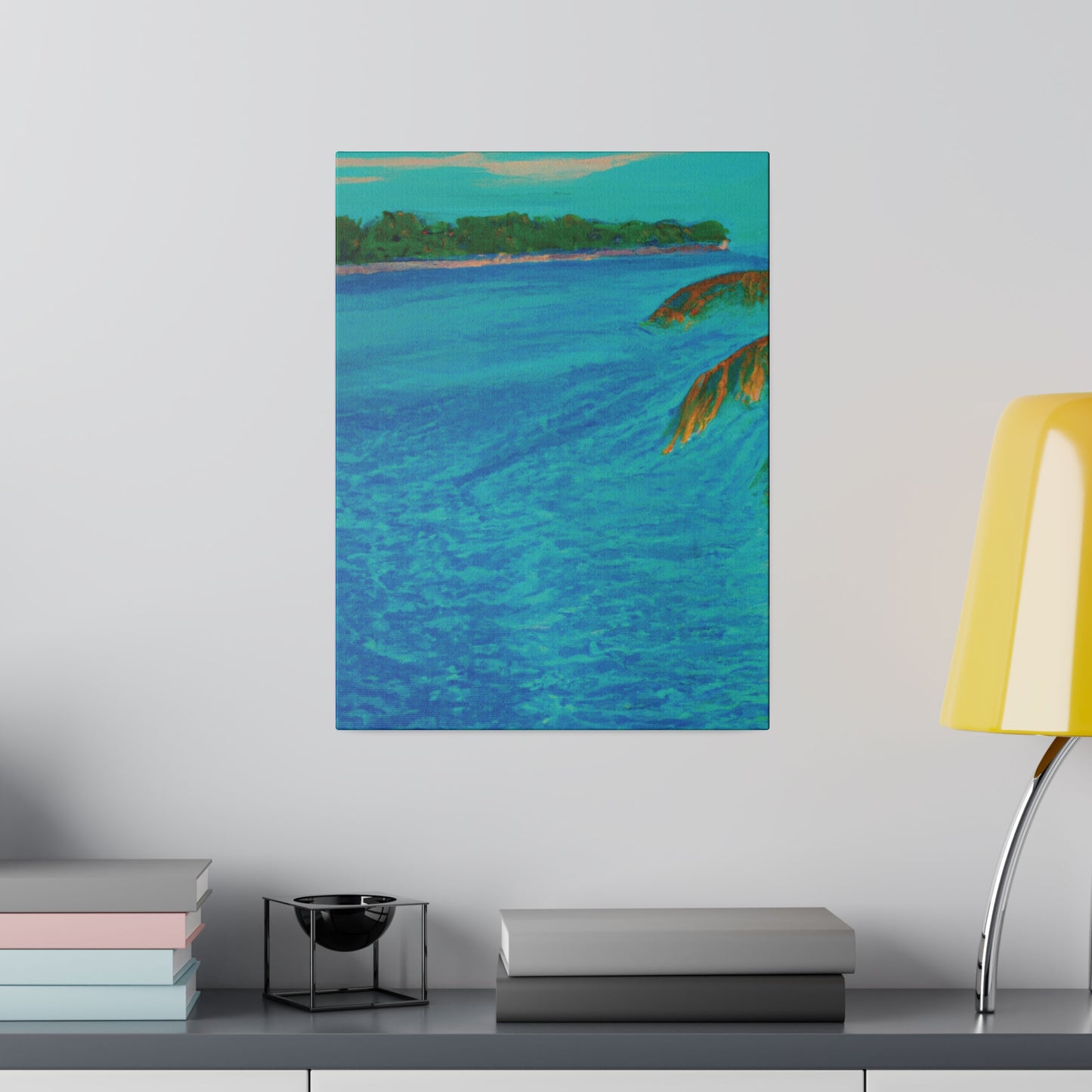 3303Q - Bahamas Ocean Painting Print | Bahamas | Ocean | Beach | Poster | Home Decor | Wall Art | Canvas